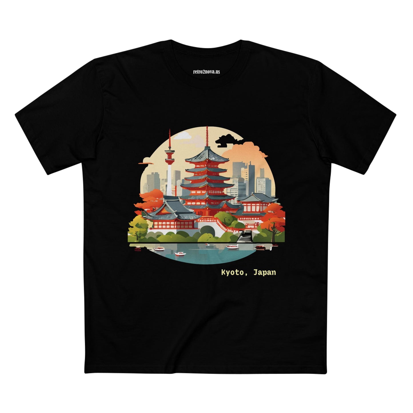 Travel Shirt Japan Tourist Shirt Unisex Premium Cotton Tee With Original Art Design Retro2Nova
