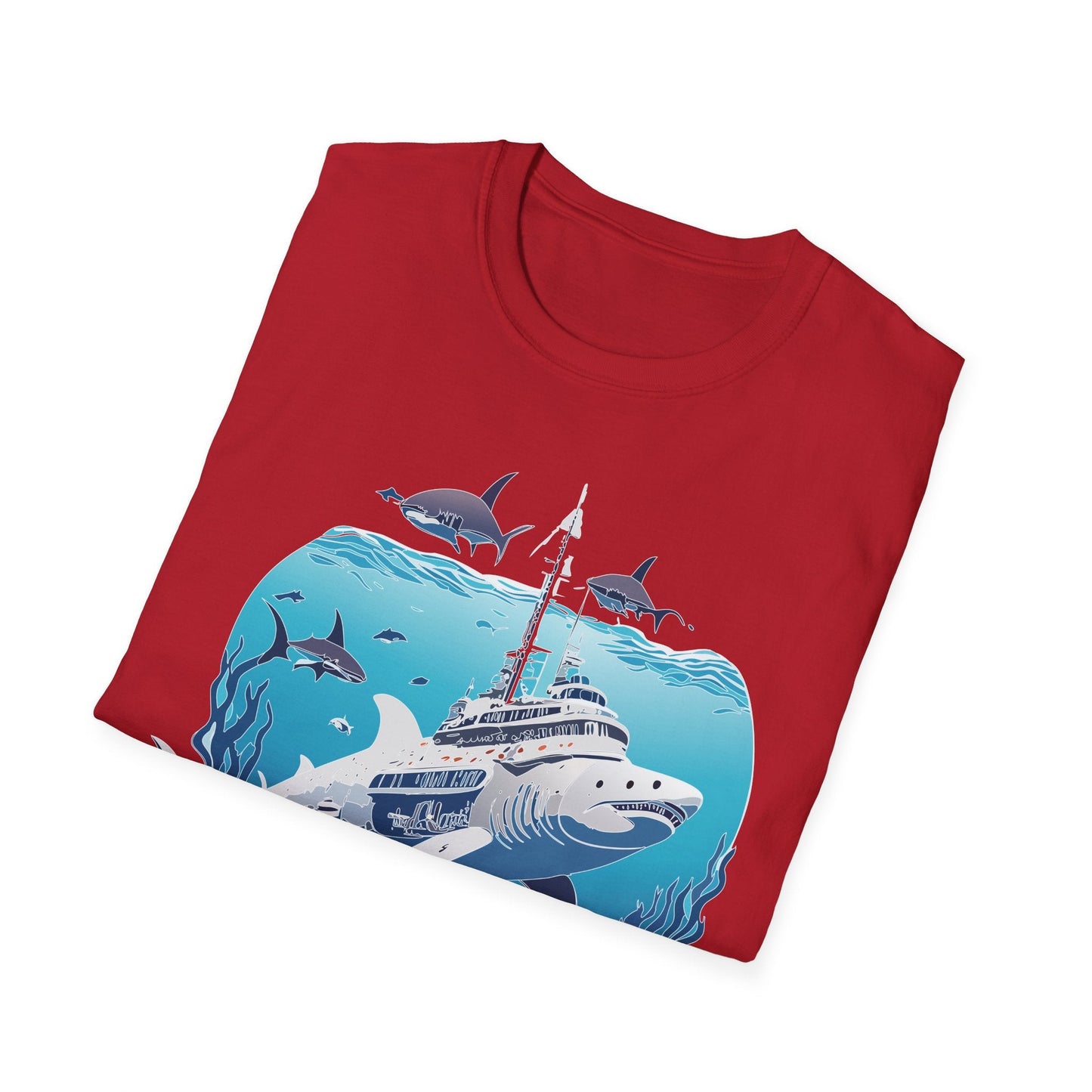 Ocean Graphic Unisex Softstyle Cotton Tee 6