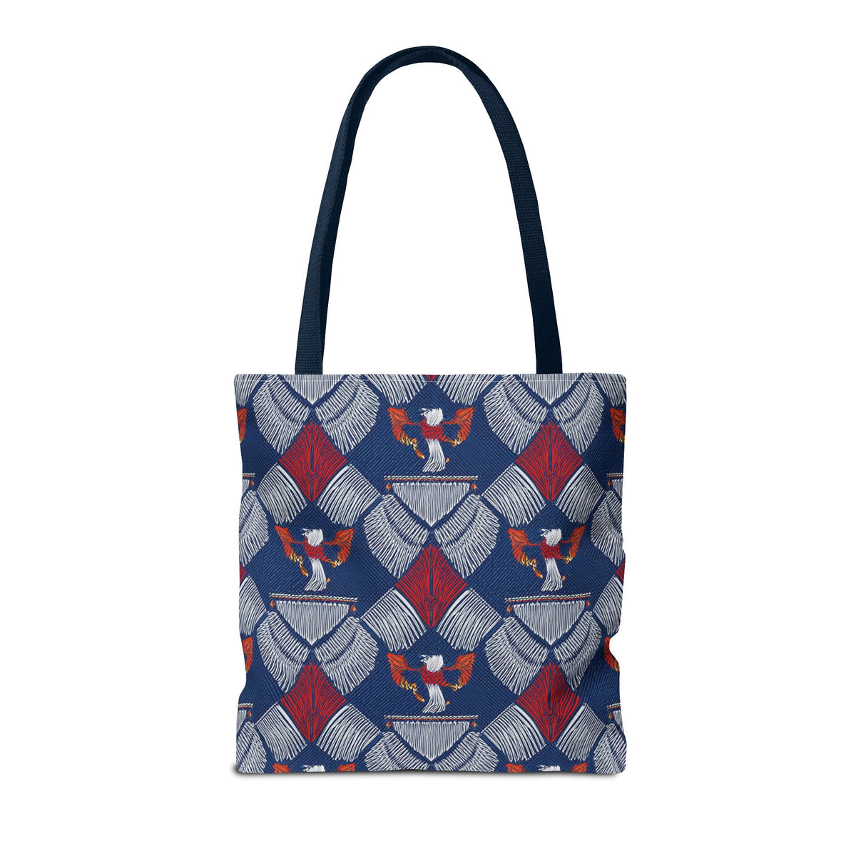 4th of July Graphic Denim Fabric Imitation Print Unisex Canvas Bag Poly Spun 3 Sizes Tote Bag 200-3