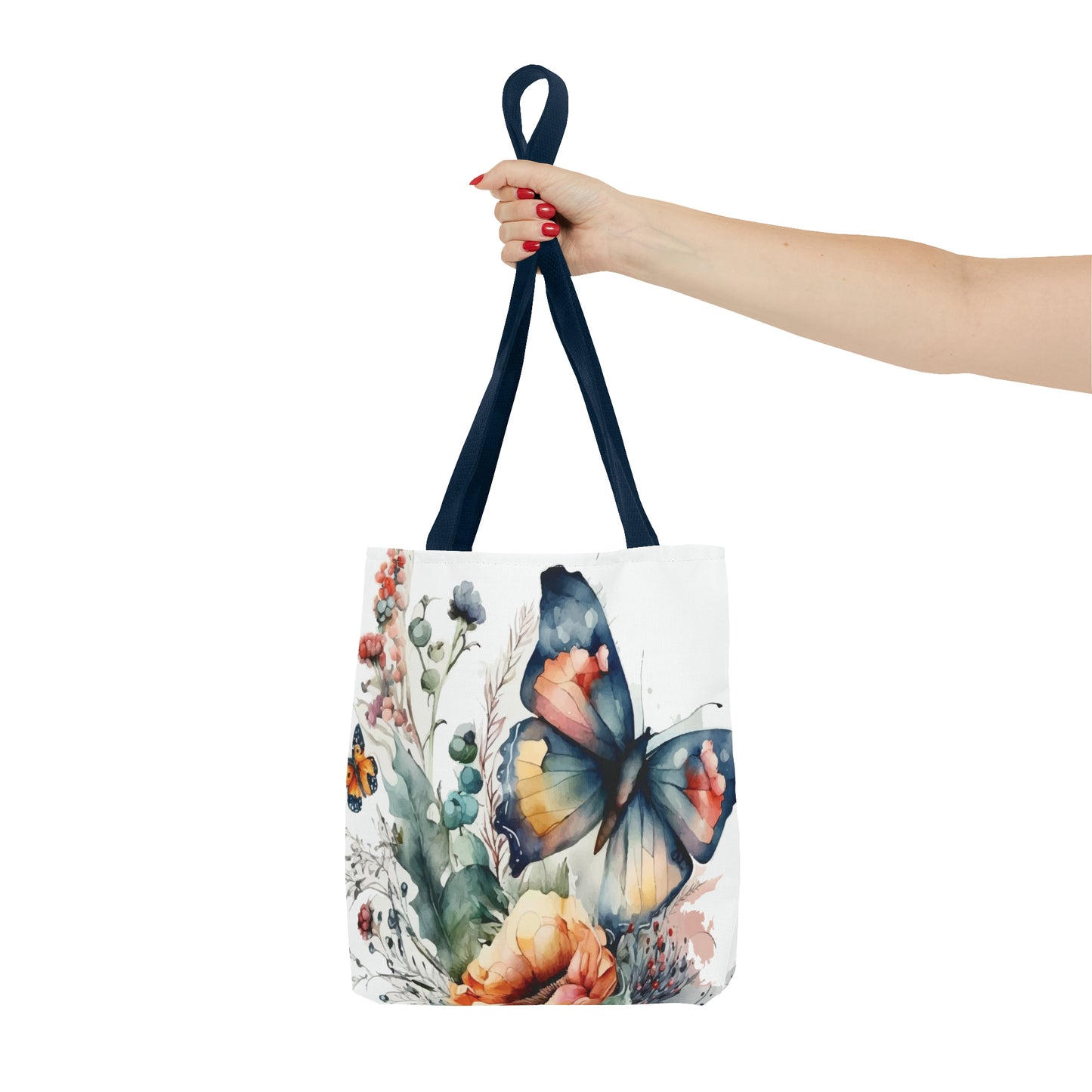 Canvas Bag with Butterfly Prints