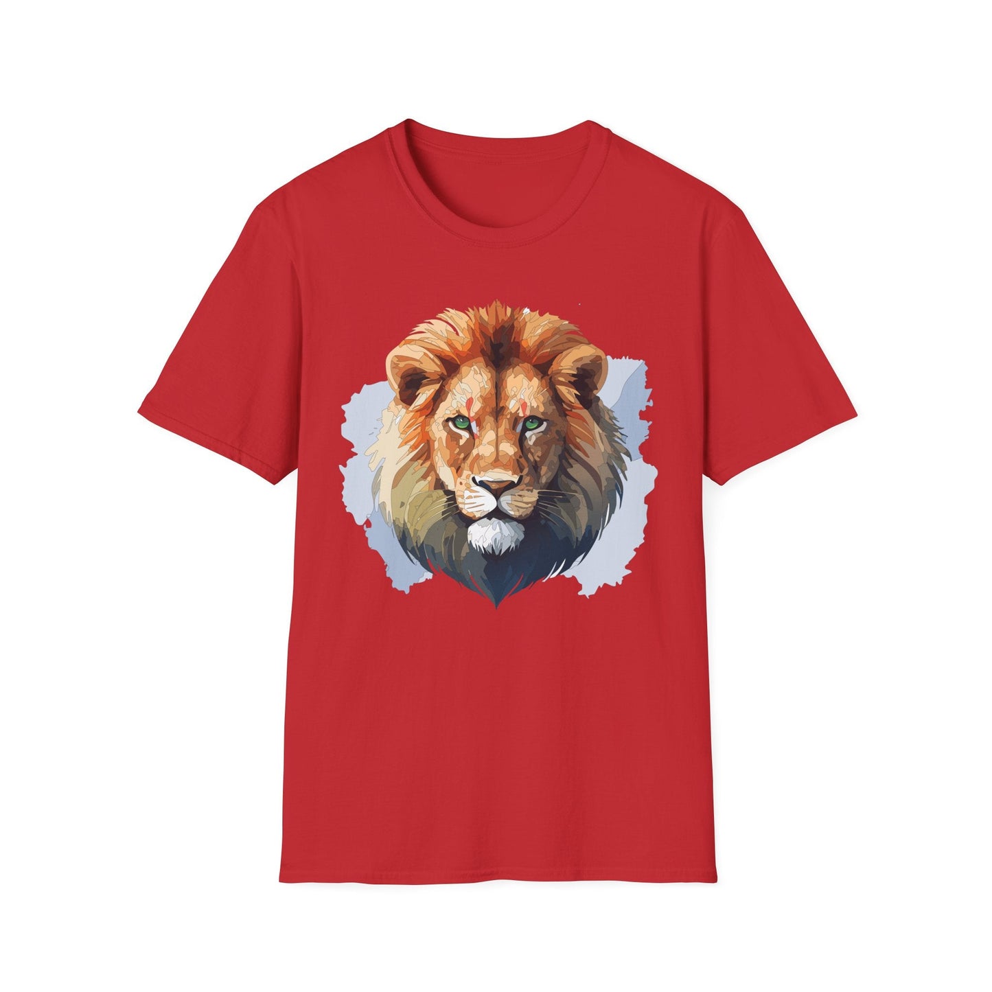 Lion Shirt Unisex Animal Tee Softstyle Gildan 64000 100 Percent Ring Spun Cotton