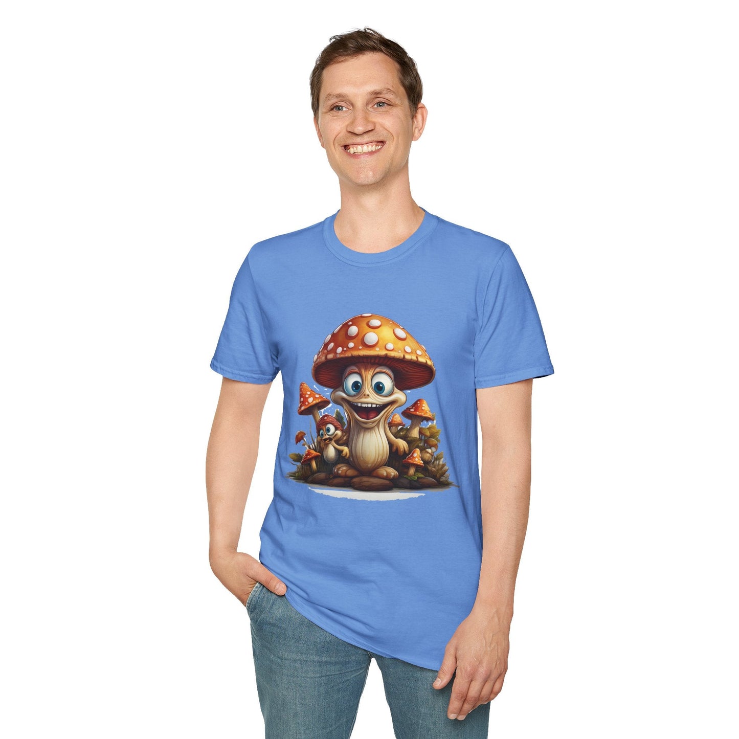 Mashroom Tee Shirt Unisex Softstyle 64000 Comfortable Mushroom Shirt With Funny Fungus Design