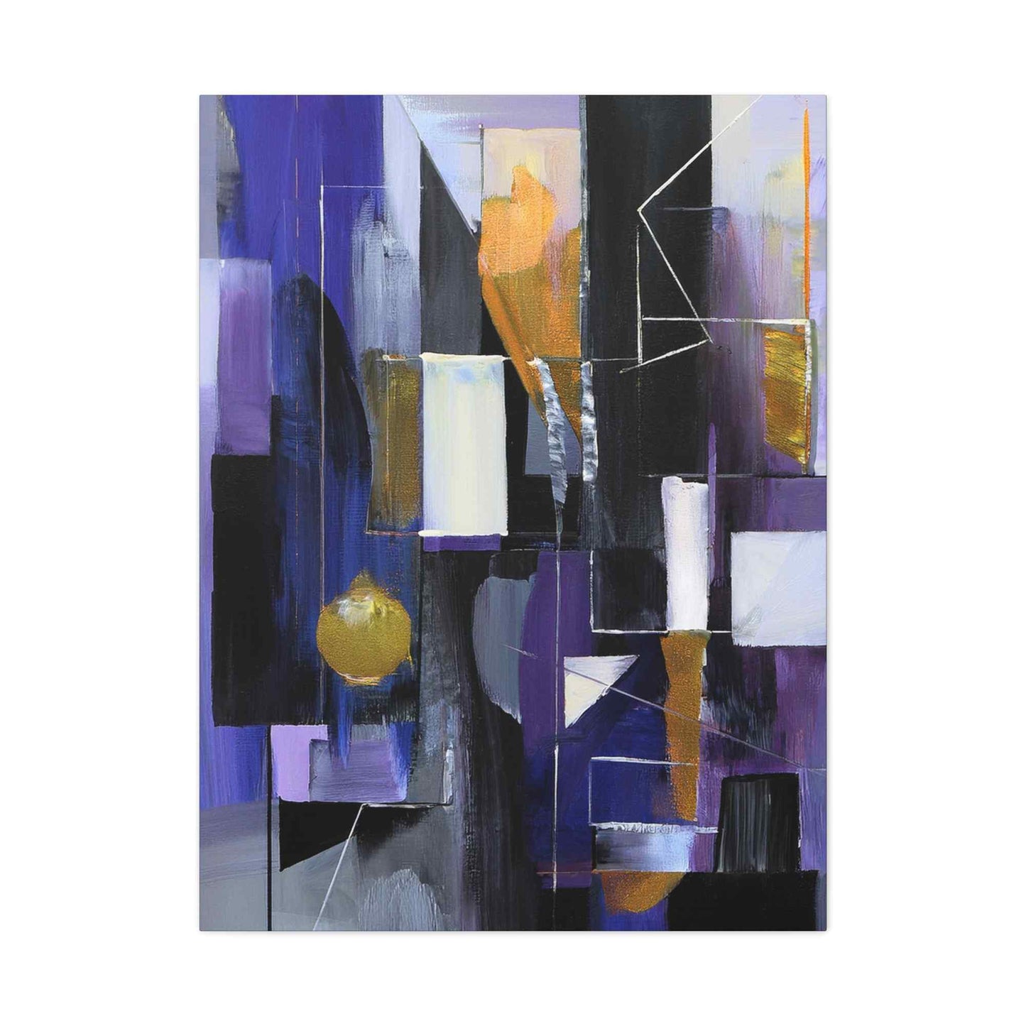 Purple Abstract Painting Print Canvas 20x24,20x30,24x30, 24x32,24x36,30x40, 32x48,36x48,40x60 Pine-Wood Inner Frame ABS-31