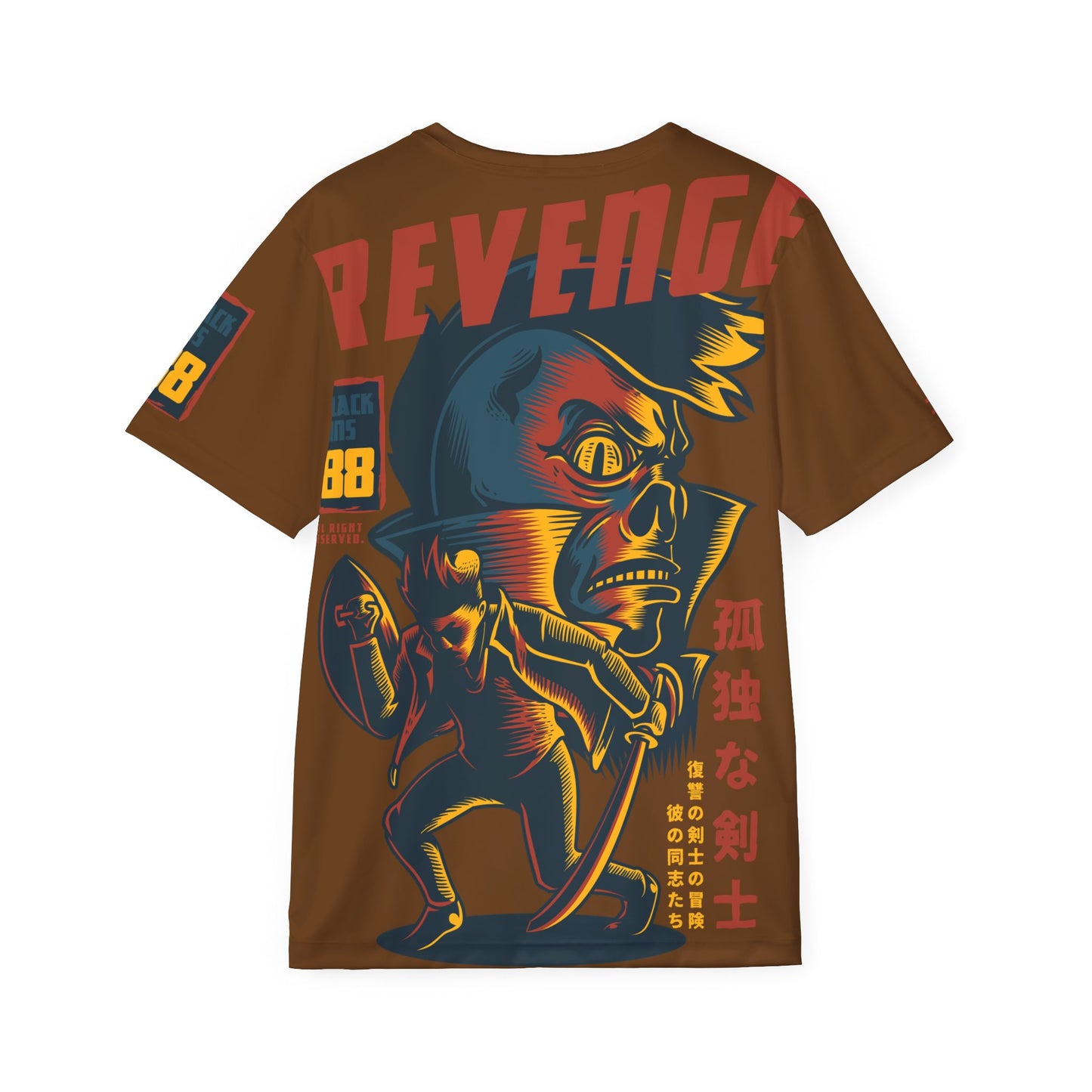 42-Be Fun Graphic T-Shirt, Art Design Poly Shirt, All Over Print Graphic Tee, Monsters T-Shirt, Cartoon Tees