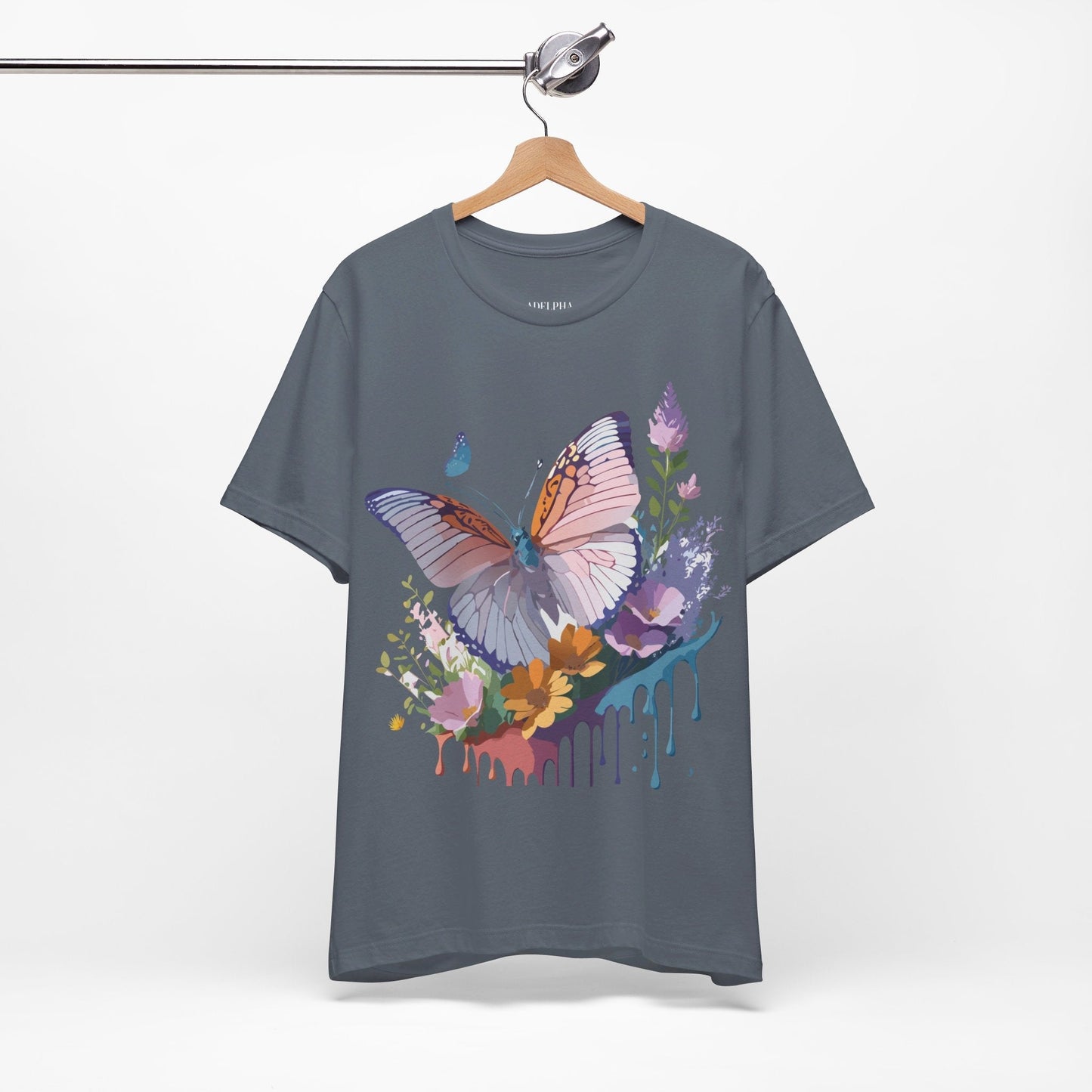 Butterfly Graphic Tee Unisex Adelpha Vintage Inspired Art Design Tee