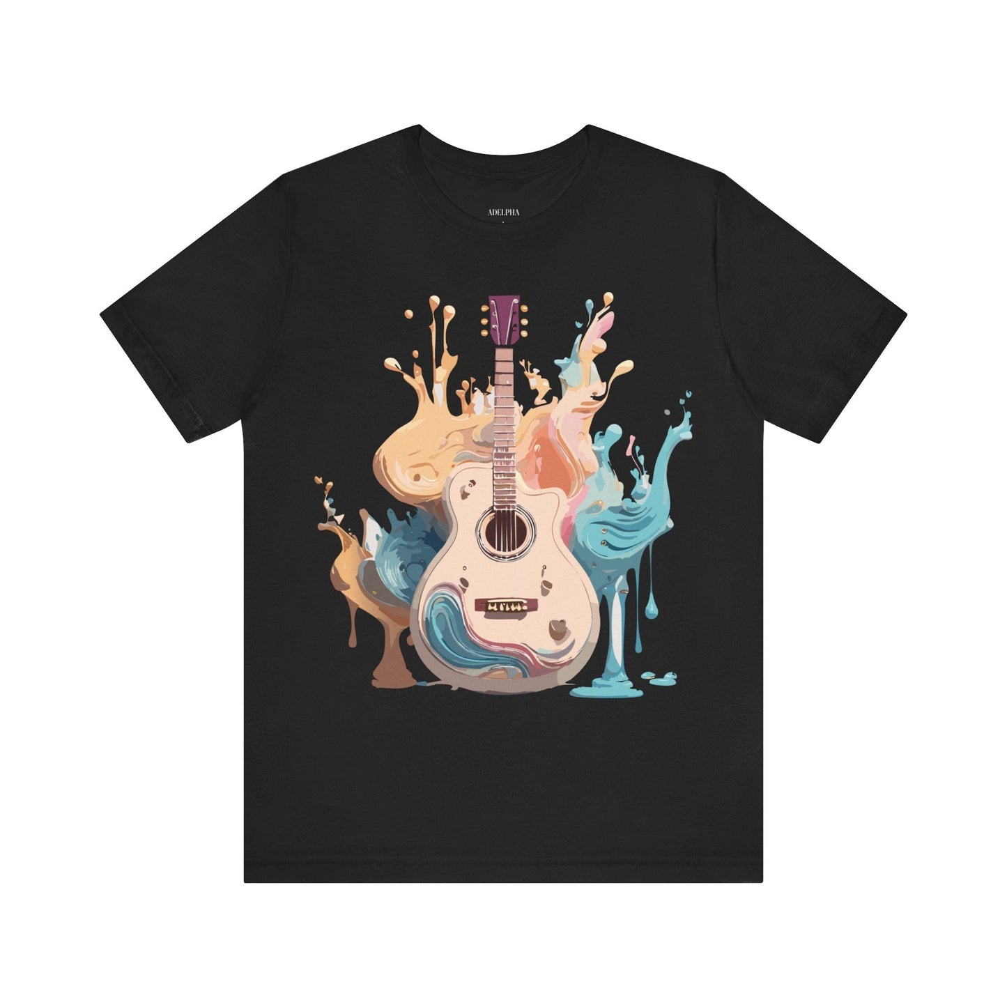 Music Graphic Unisex 100 Cotton Vintage Art with Musical Elements Tee 67