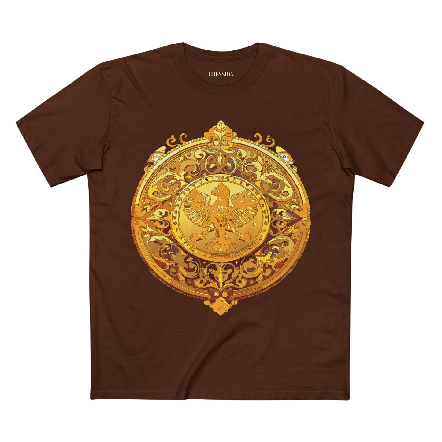 Antique Gold Coin Graphic Design T-Shirt Unisex 100 Cotton With Golden Print Artwork Tee 26