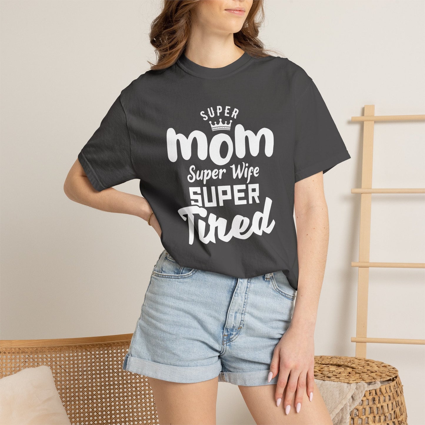 Mom T-shirt Mother's Day Mama Tee Unisex Comfort Colors Garment-Dyed Cotton h45
