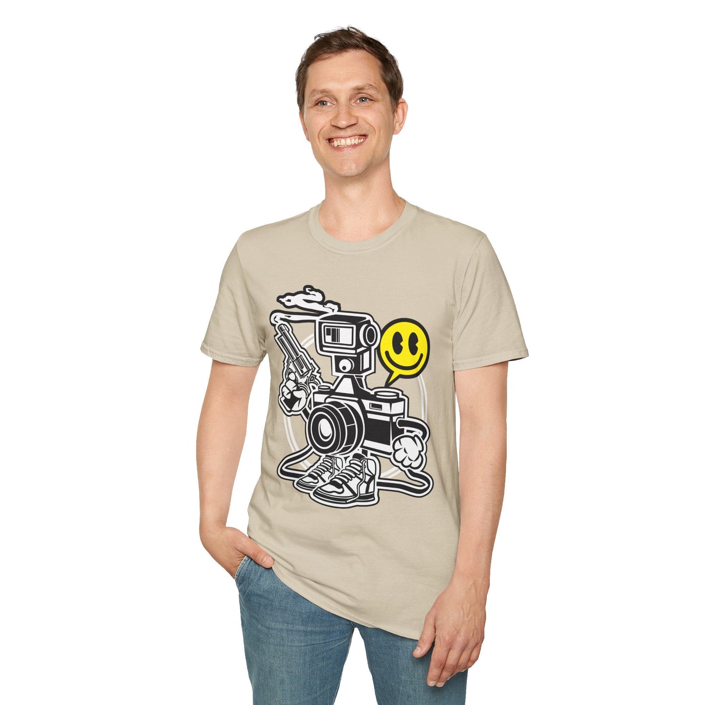 Cartoon T Shirt Animation Graphic Tee Unisex Funny Tee Shirt Gildan Softstyle 64000