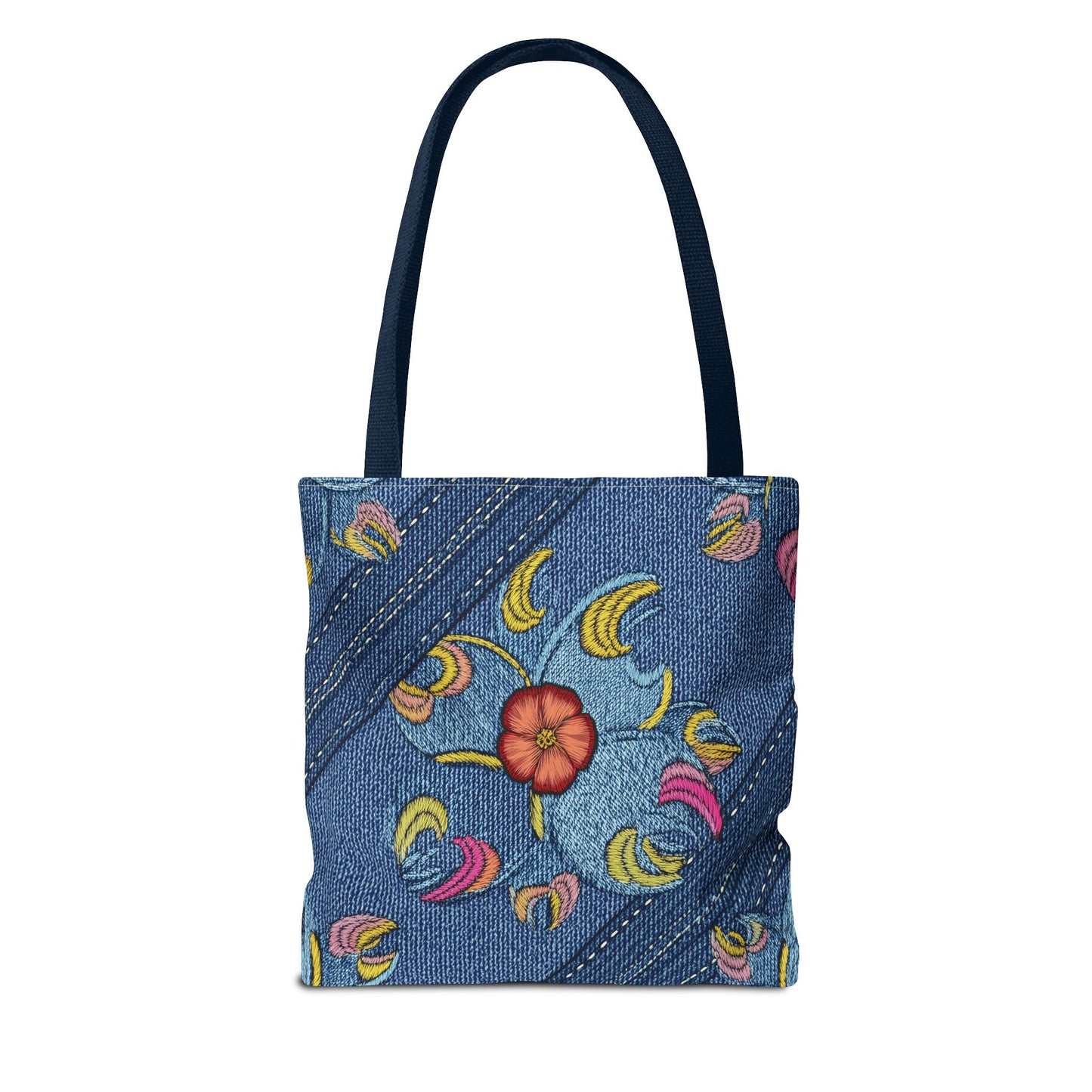 DENIM PRINT CANVAS BAG HIGH-QUALITY 100% SPUN POLY 3 SIZES CANVAS BAG-159-3