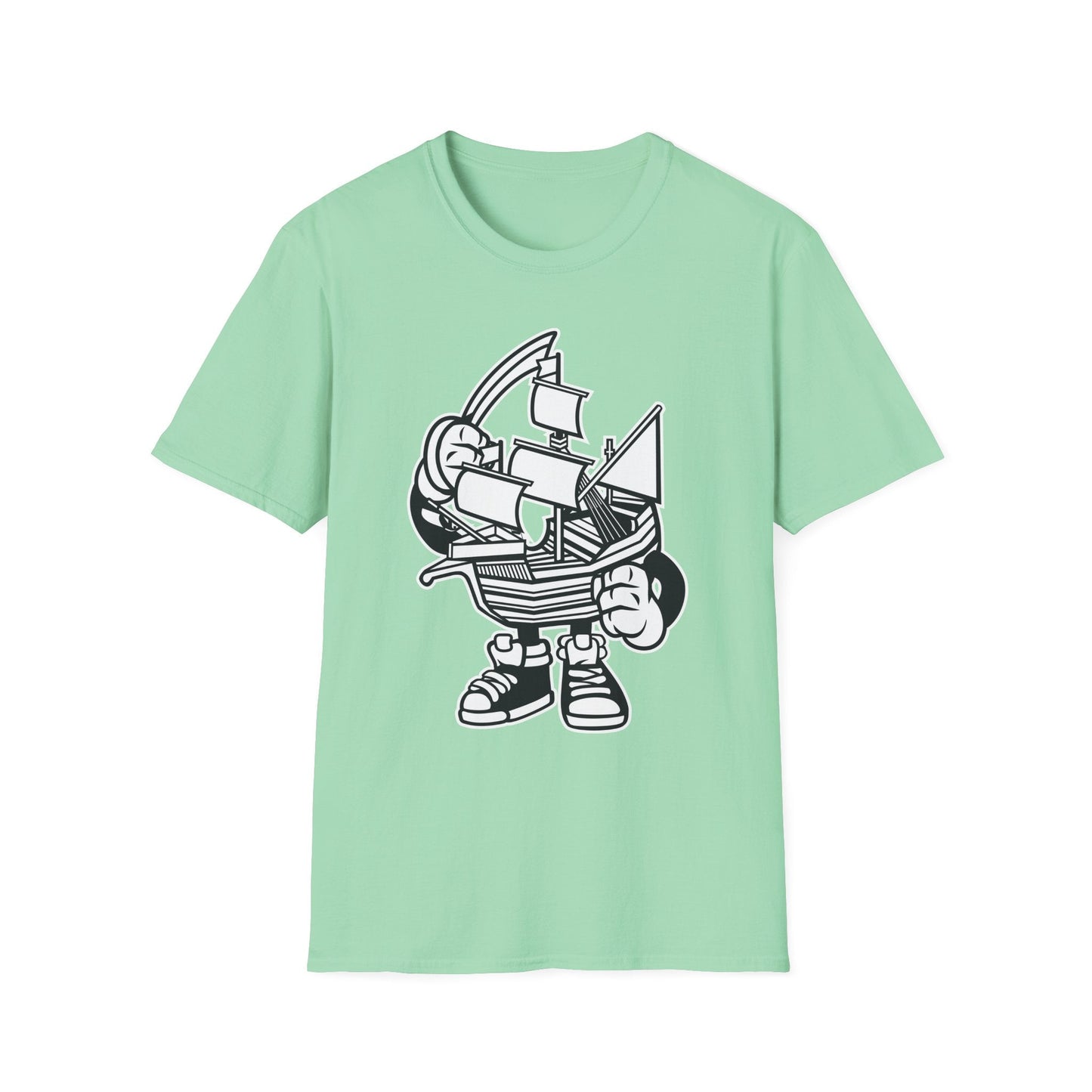 Cartoon T Shirt Animation Tee Funny Unisex Gildan Softstyle 64000 Cotton Art Design