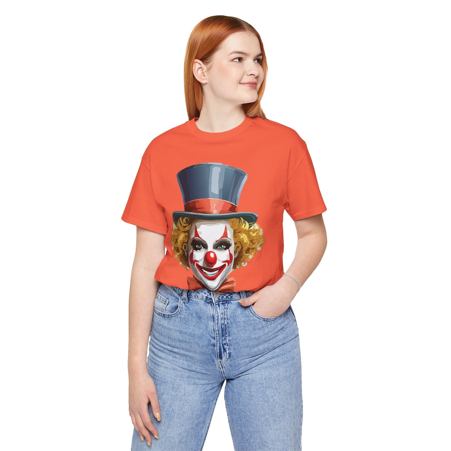 Clown Shirt, Funny Shirt, T-Shirt with Clown, Funny Art Design Tee, Circus Tees, Circus T-Shirt, Unisex Humor Wear 11
