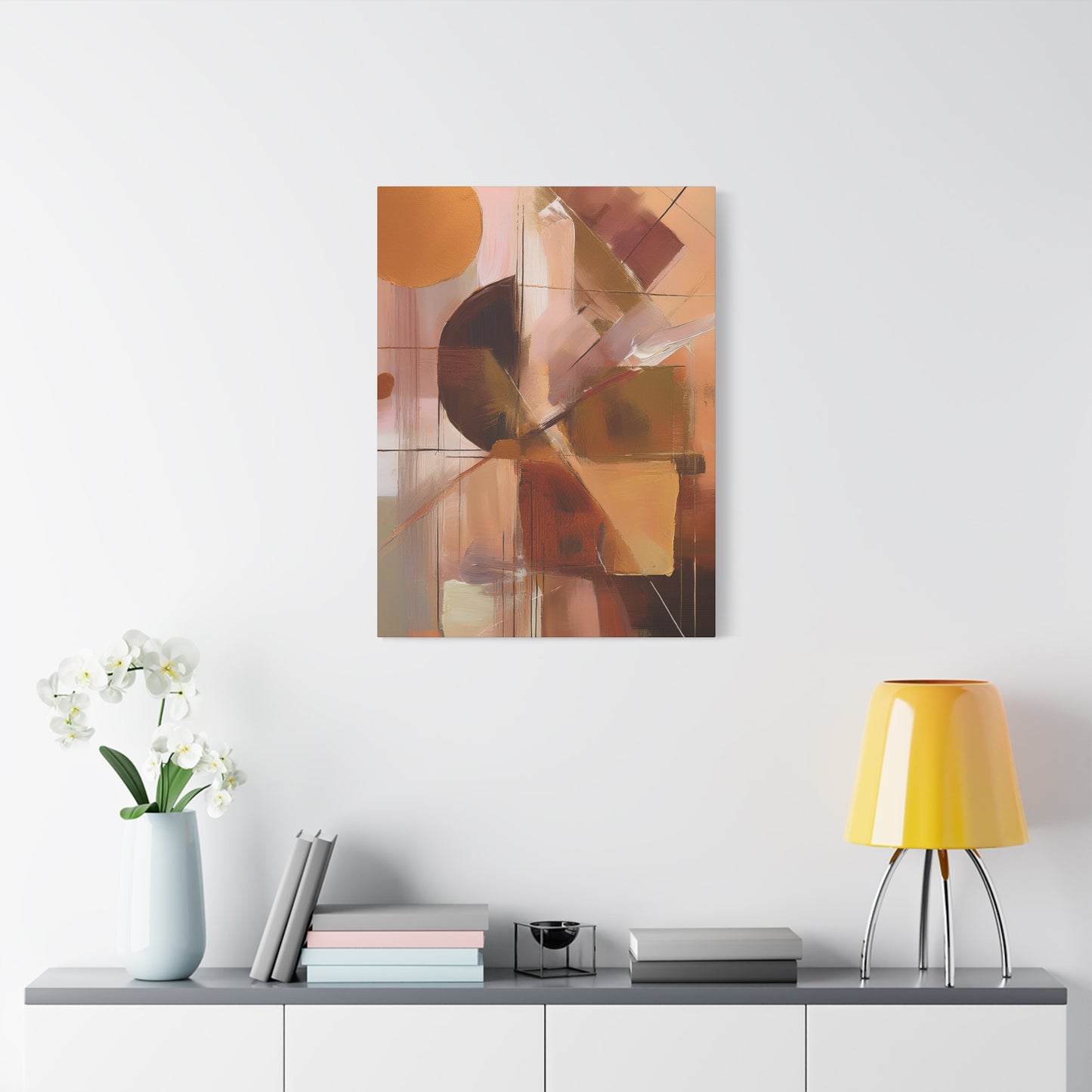 Abstract Geometric Painting Print Canvas 20x24,20x30,24x30 24x32,24x36,30x40 32x48,36x48,40x60 Pine-Wood Inner Frame ABS-50