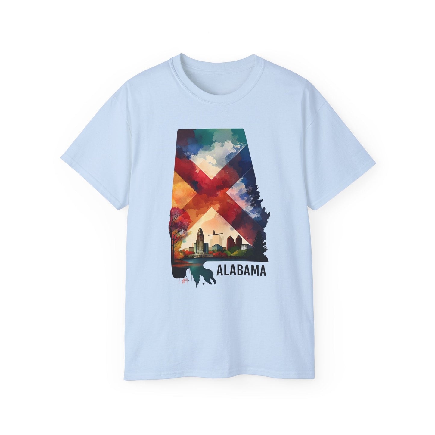 Alabama Graphic Unisex 100 Cotton T‑Shirt 1