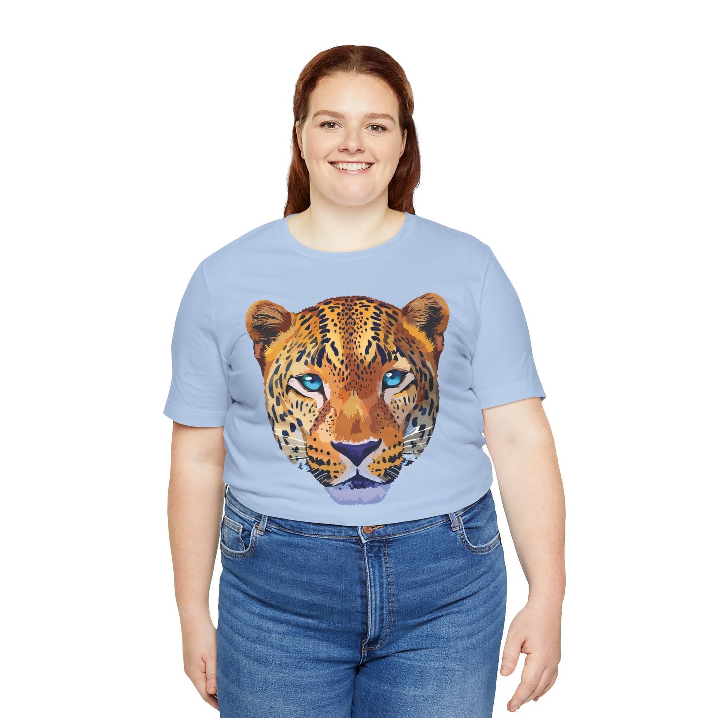 Unisex Animal Print Tee Shirt With Art Design Wild Animals Graphic Tee For Everyday Wear