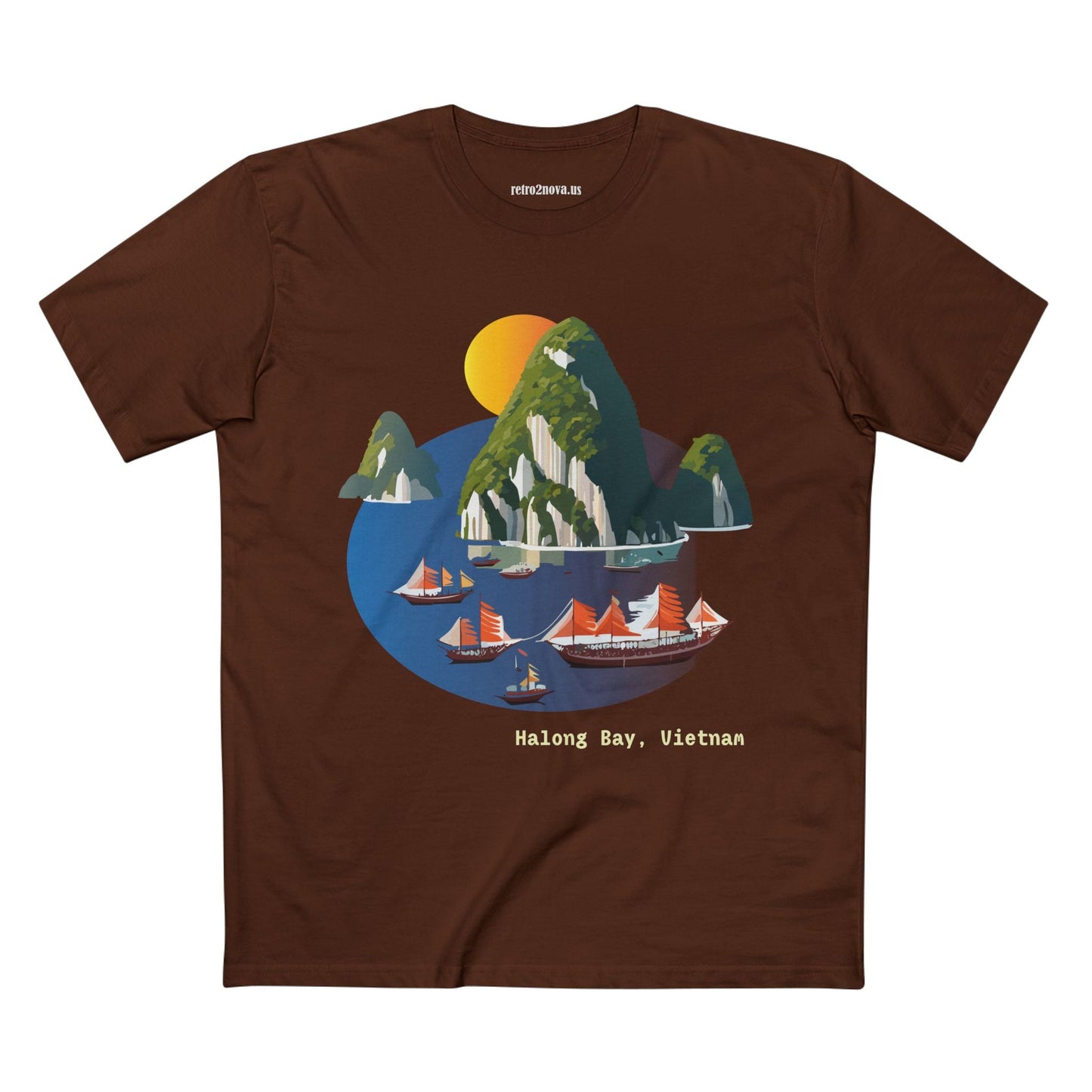 Travel Shirt Vietnam Tourists Unisex Premium Cotton Tee with Original Art Design
