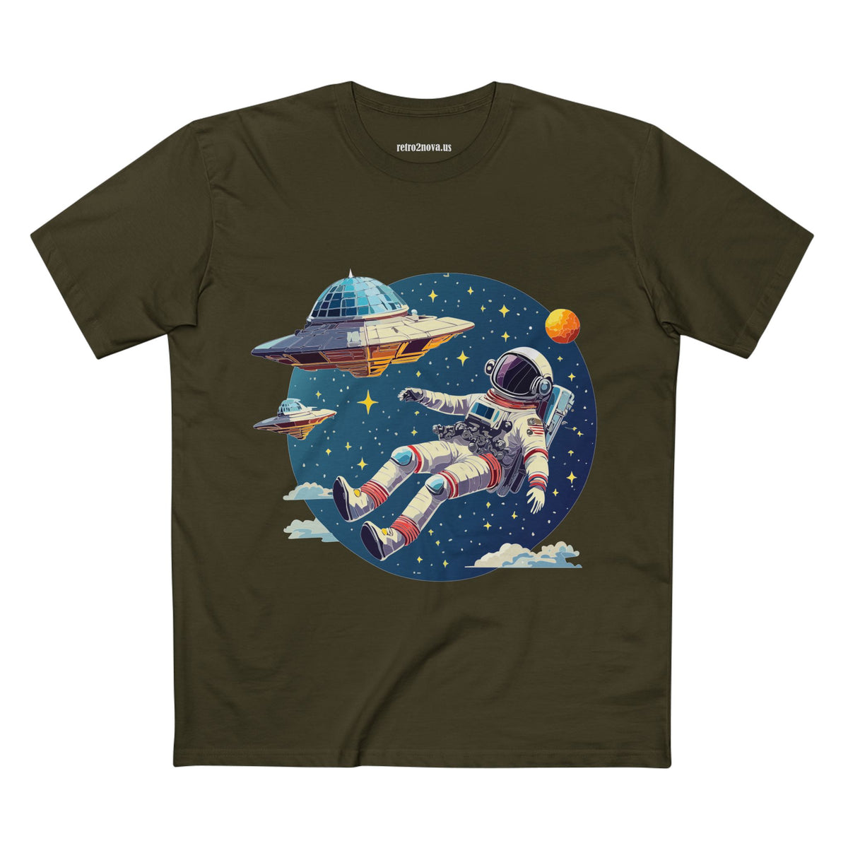 Cosmos Astronaut Graphic Tee Staple Unisex 100 Cotton Tee Shirt - CS-26