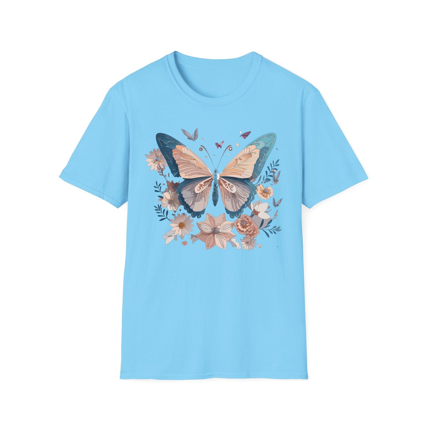 Monarch Butterfly T Shirt Unisex Softstyle Gildan 64000 Tee Lightweight Comfort Fit