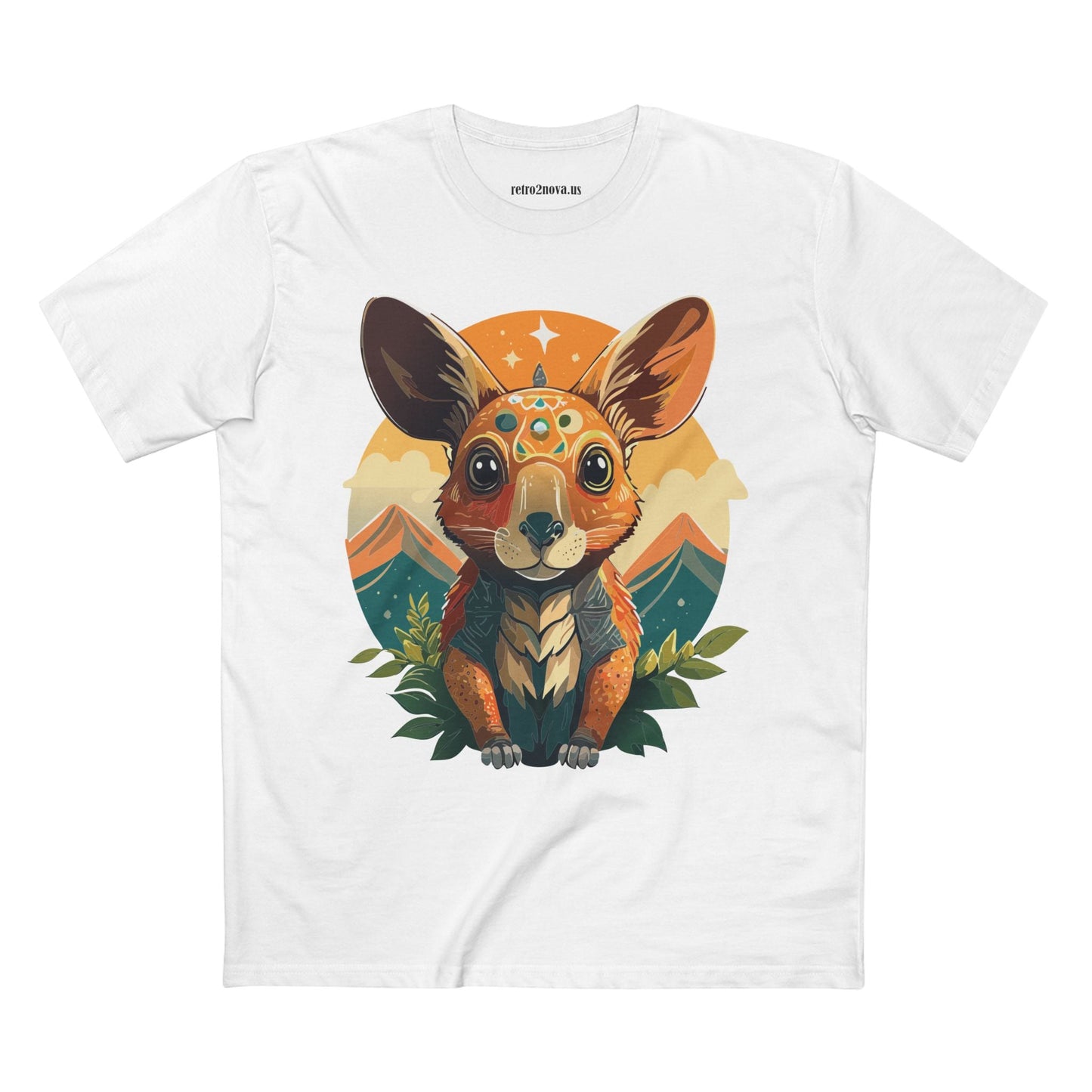 Rabbit Animals Shirt Unisex Premium Cotton Tee With Original Art Design From Retro2Nova Collection Premium Art Apparel