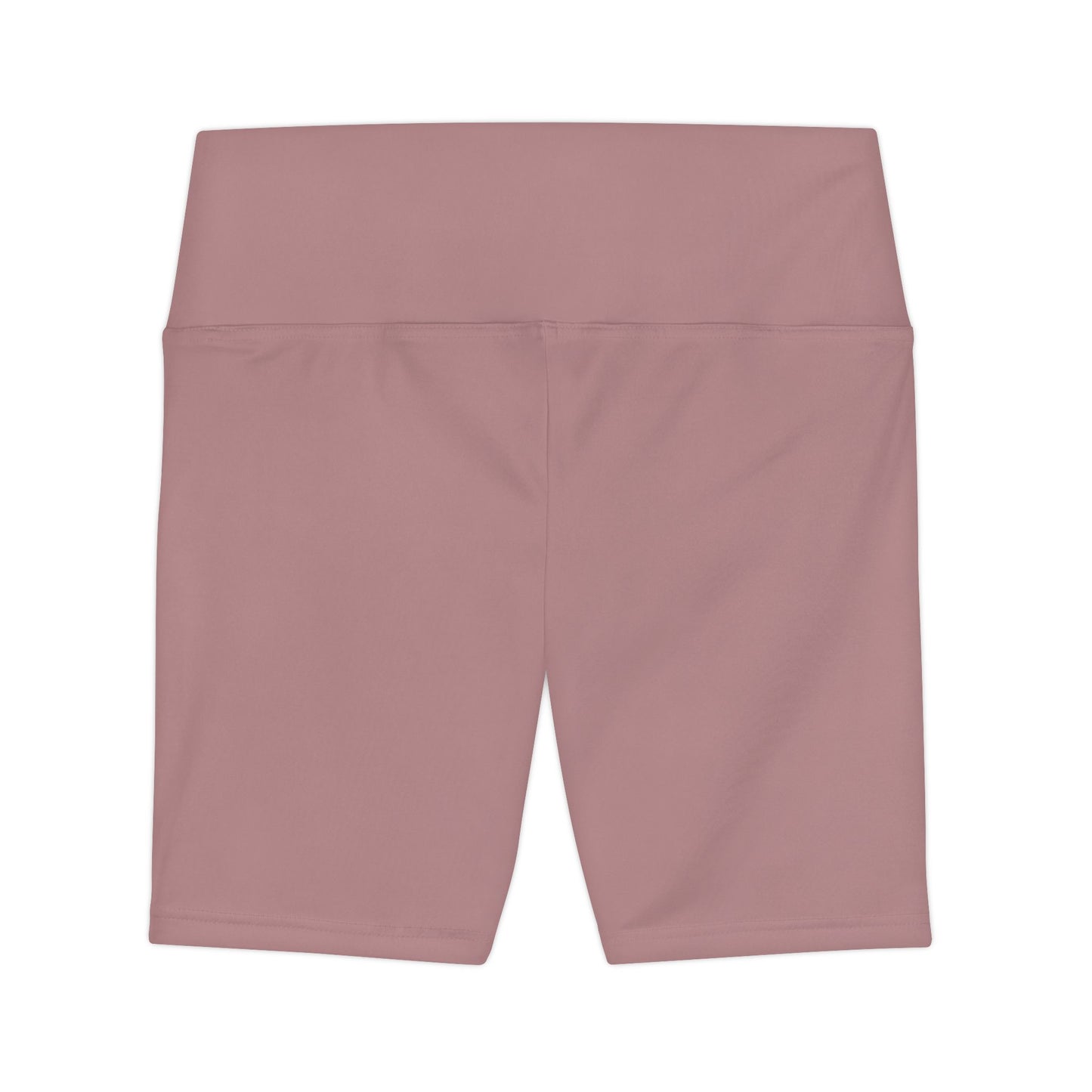 Rosy Taupe Women's Workout Shorts — Solid High-Waist Biker Shorts for Exercise & Everyday Wear
