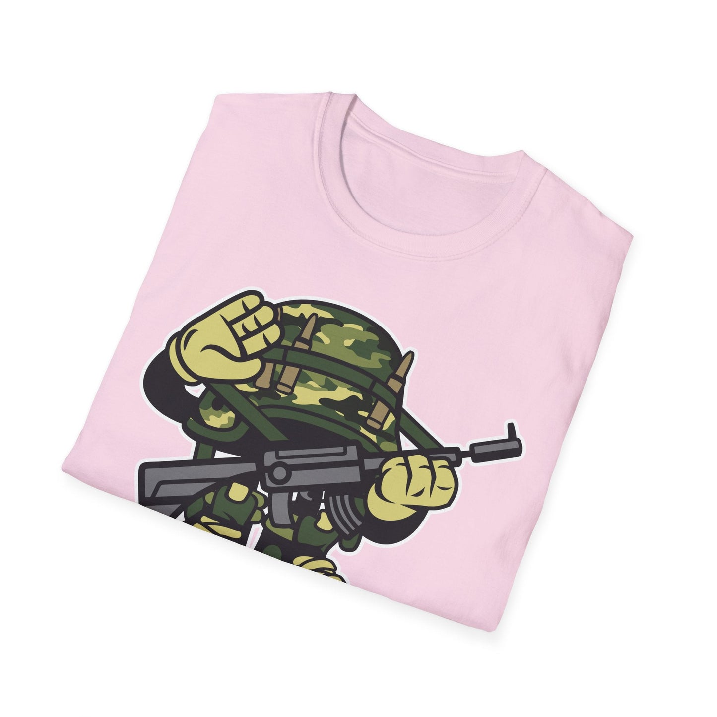 Cartoon T Shirt Animation Tee Funny Art Design Unisex Softstyle 64000 Lightweight Cotton Tee