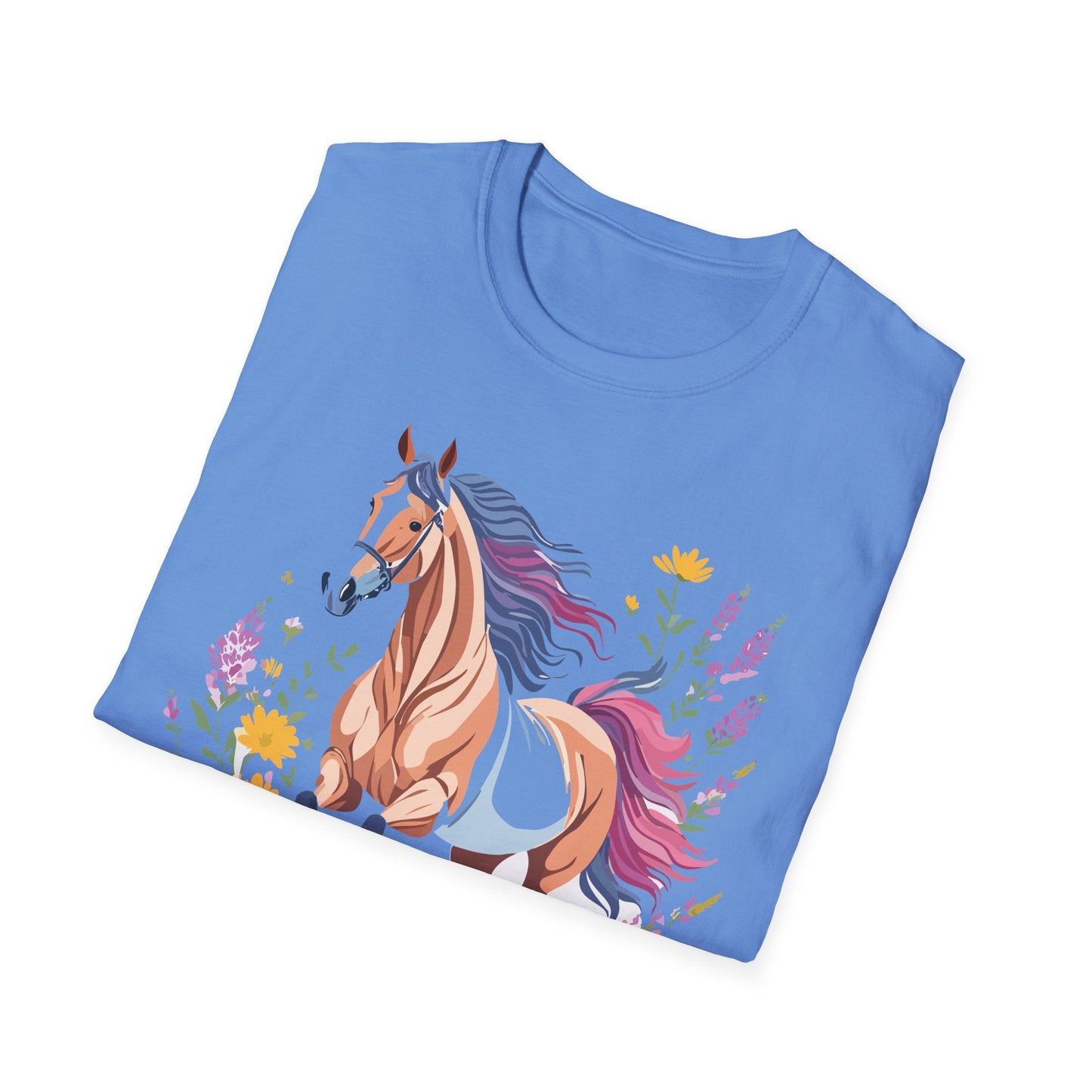 Horse Shirt Unisex Softstyle 64000 Cotton Tee Gildan 100 Percent Ring Spun