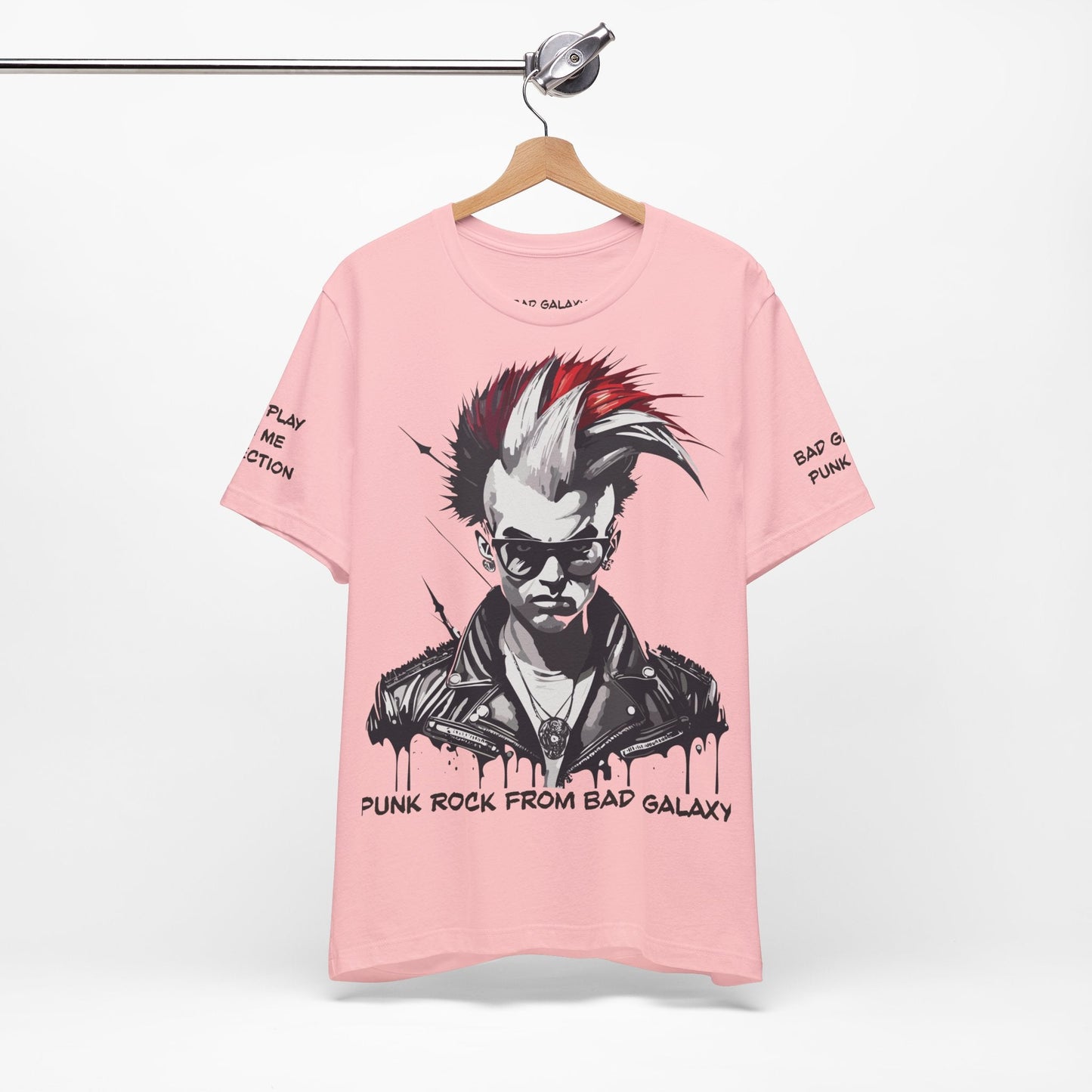 Punk Rock Tee Shirt From Bad Galaxy Made To Order 100 Cotton Free Shipping Eco Friendly Inks