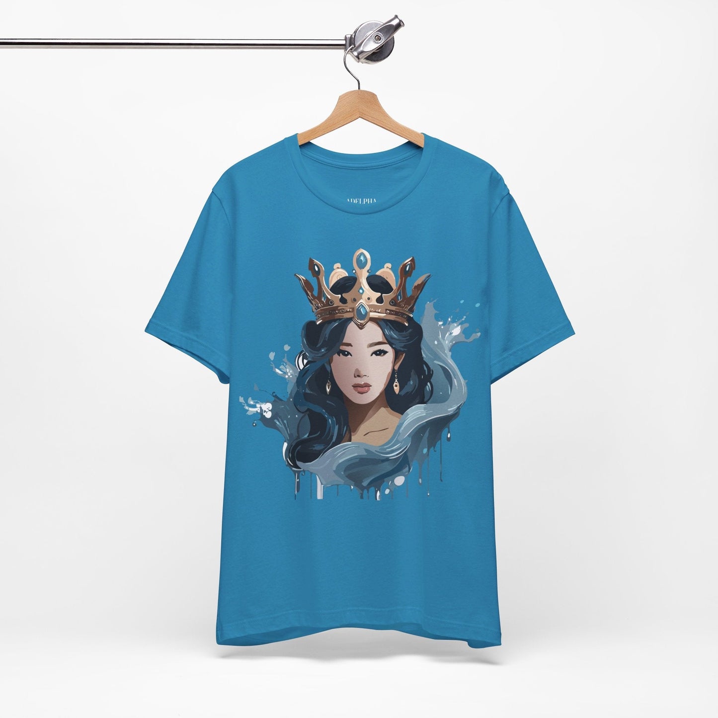 Queen Graphic Tee Unisex Vintage Inspired Art Design Shirt By Adelpha Jersey Short Sleeve