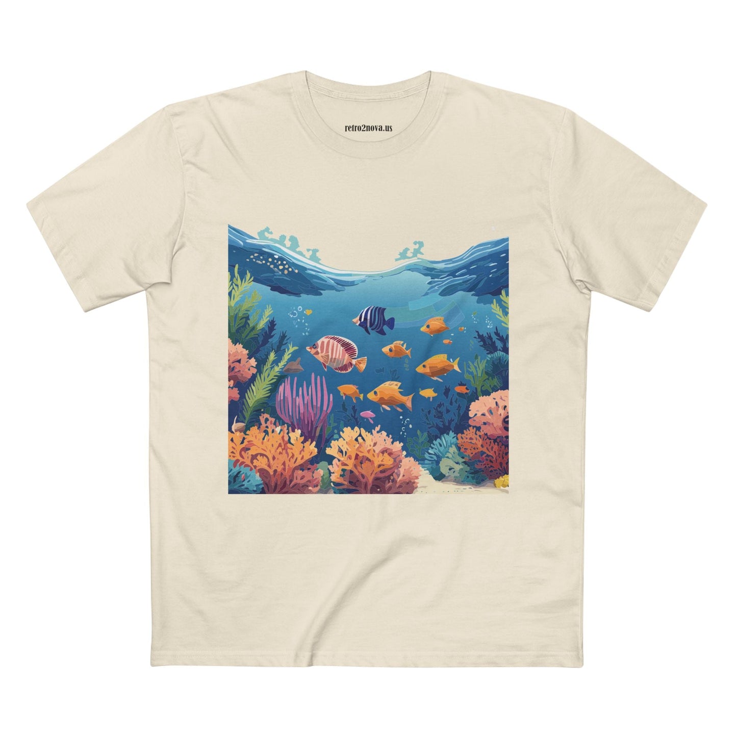Ocean Shirt Ocean Pacific Unisex Premium Cotton Tee Featuring Original Art Design Retro2Nova
