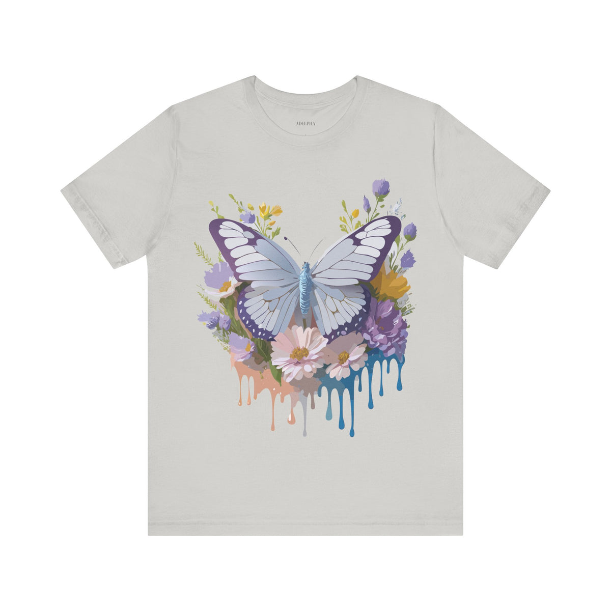 Butterfly Graphic Unisex Cotton Bella+Canvas Tee with Art Design n21