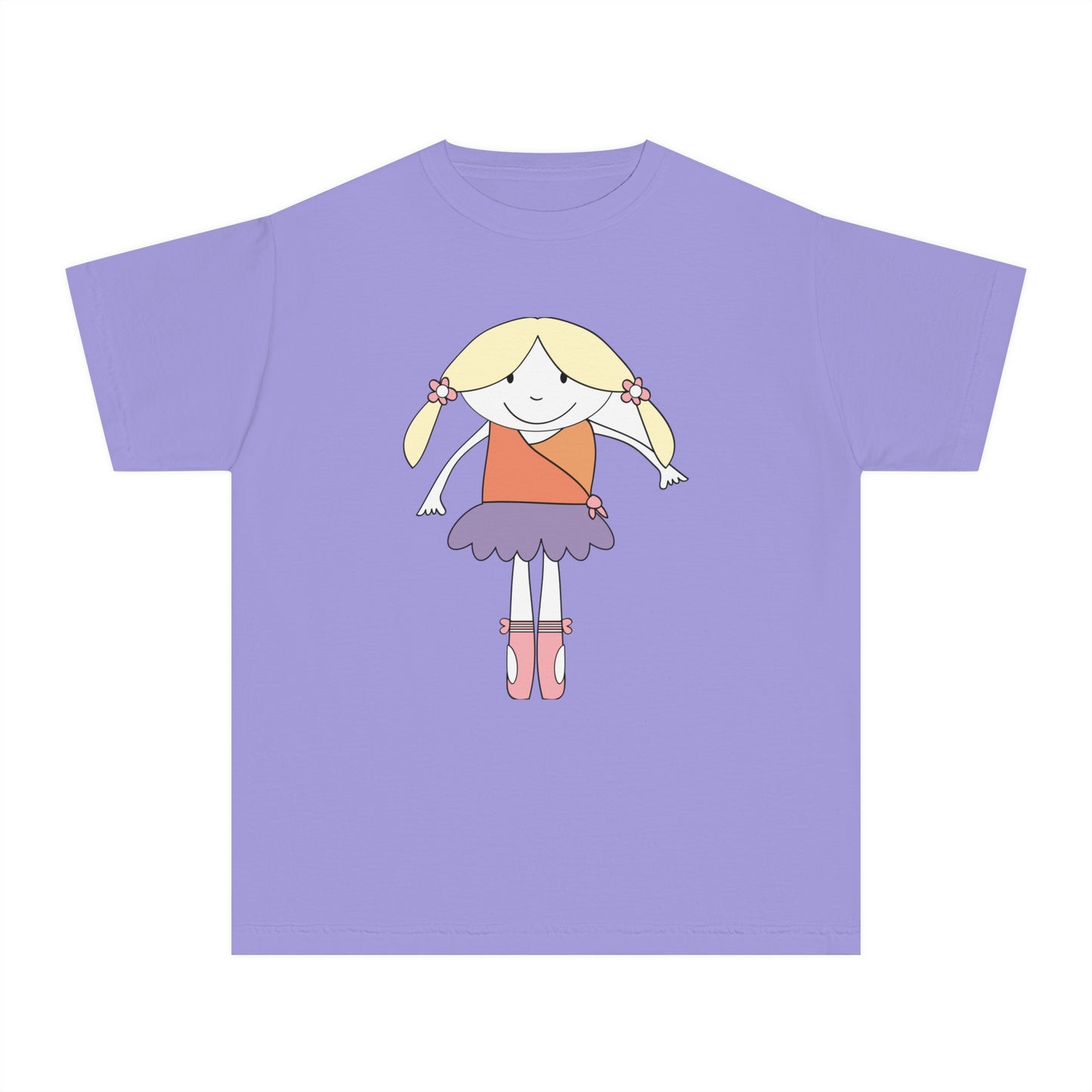 Youth Tee Shirt with Funny Girl