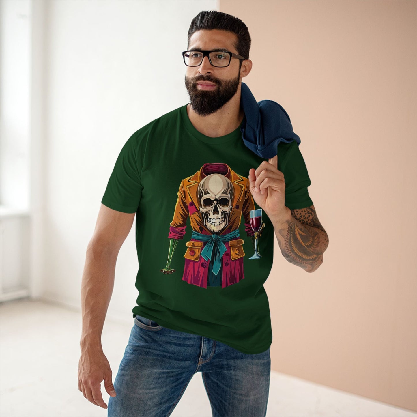 Skull Shirt Unisex Skeleton Tee with Original Art Design Retro2Nova SS24 Premium Cotton