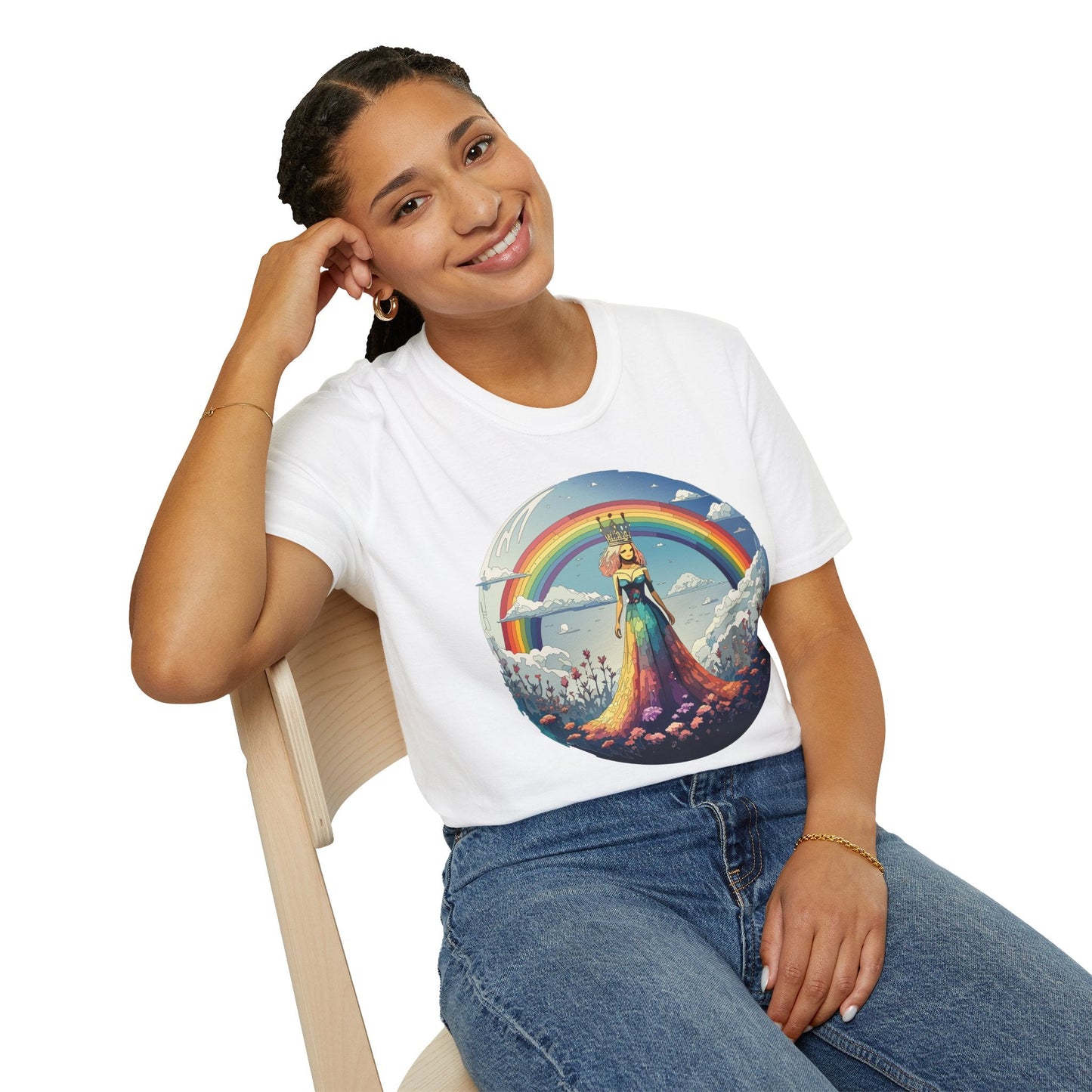 Womens Graphic T Shirt Art Design Tee Softstyle 64000 100 Percent Cotton Comfort
