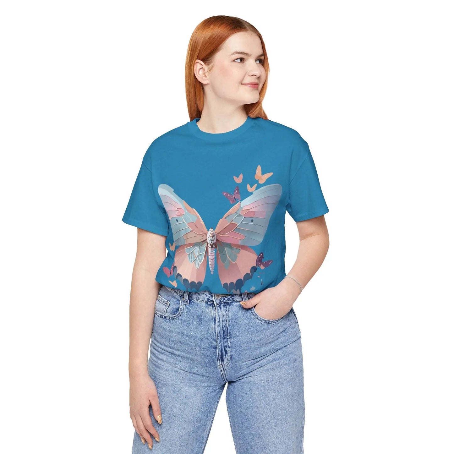 Butterfly Graphic T Shirt Unisex Jersey Short Sleeve Adelpha