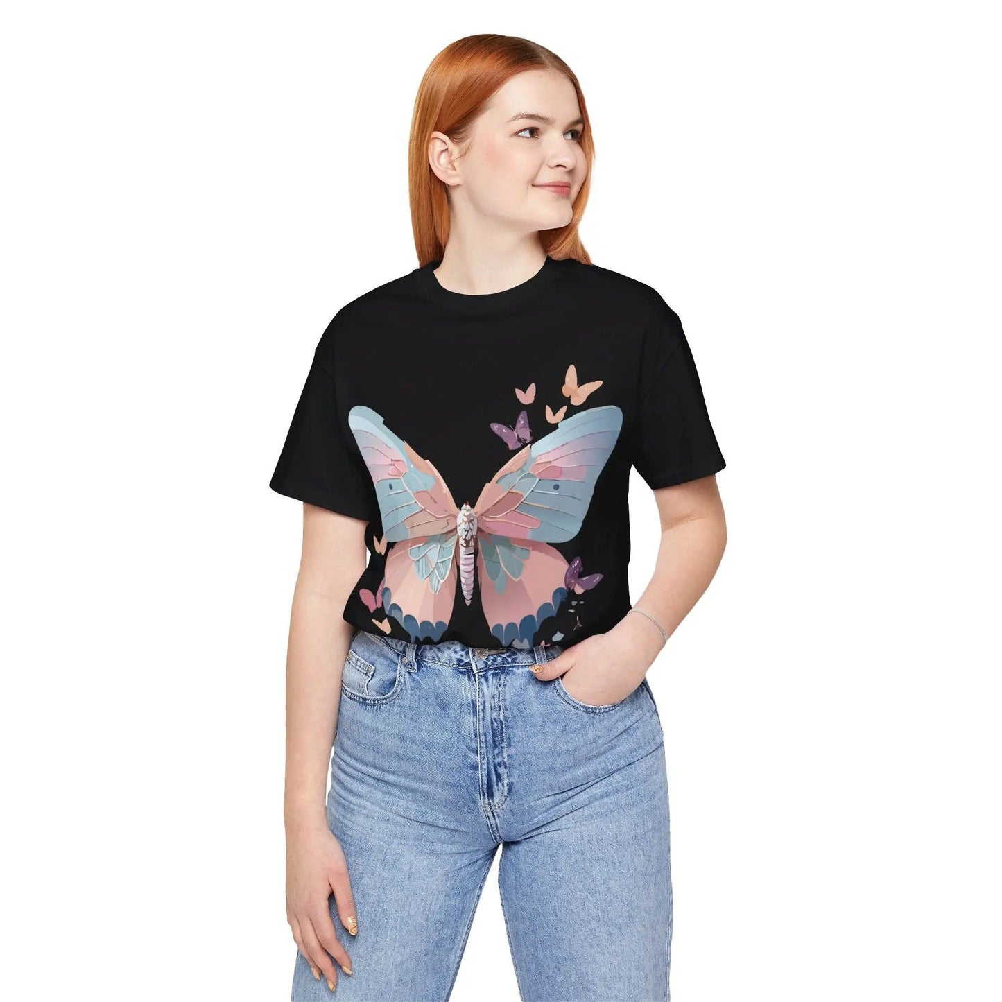 Butterfly Graphic T Shirt Unisex Jersey Short Sleeve Adelpha