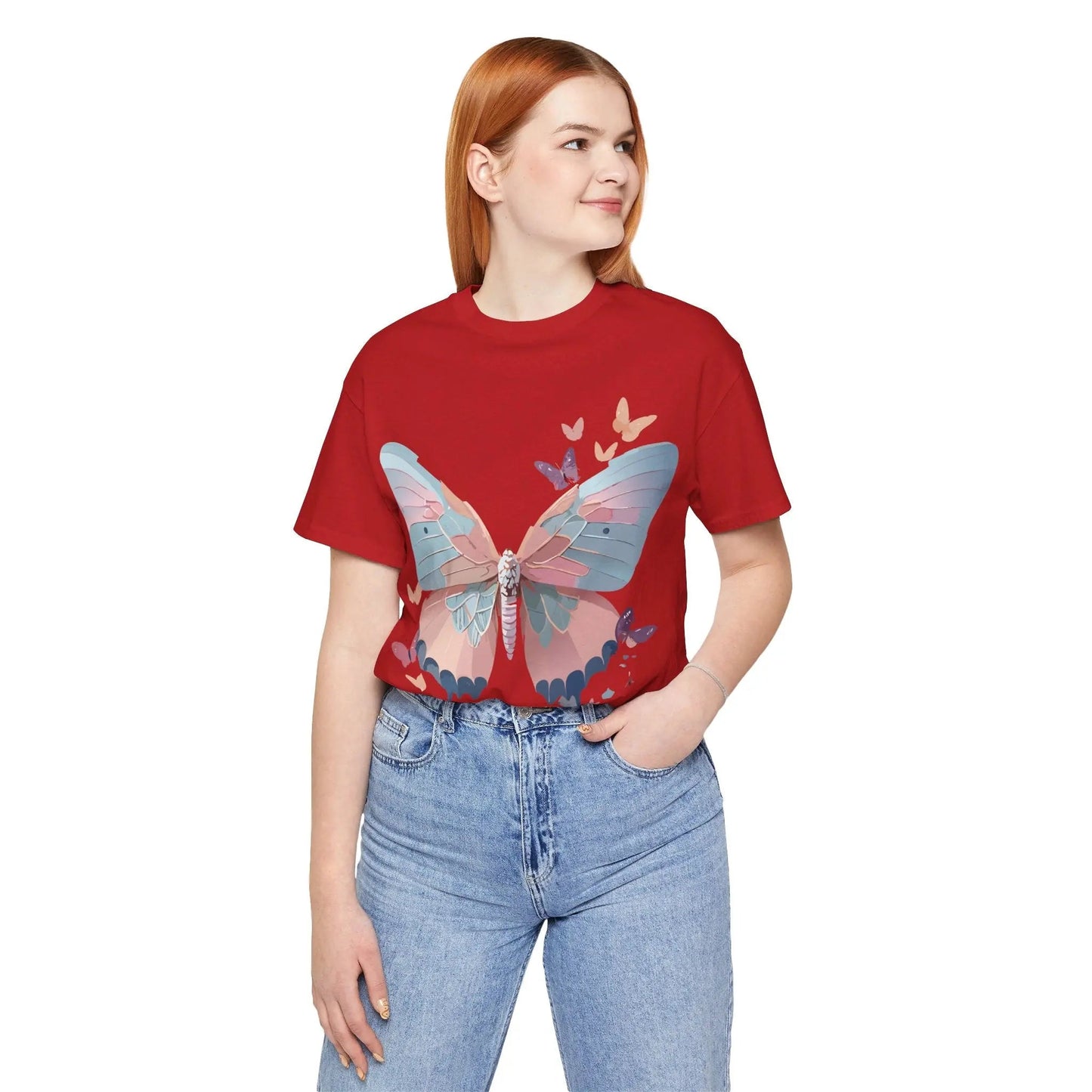 Butterfly Graphic T Shirt Unisex Jersey Short Sleeve Adelpha