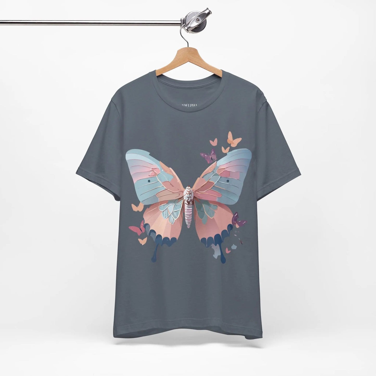 Butterfly Graphic T Shirt Unisex Jersey Short Sleeve Adelpha
