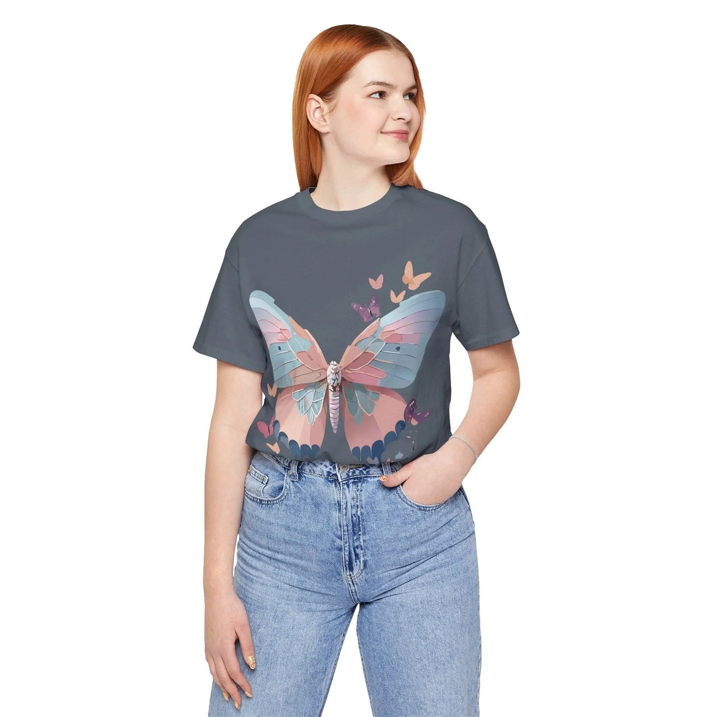 Butterfly Graphic T Shirt Unisex Jersey Short Sleeve Adelpha