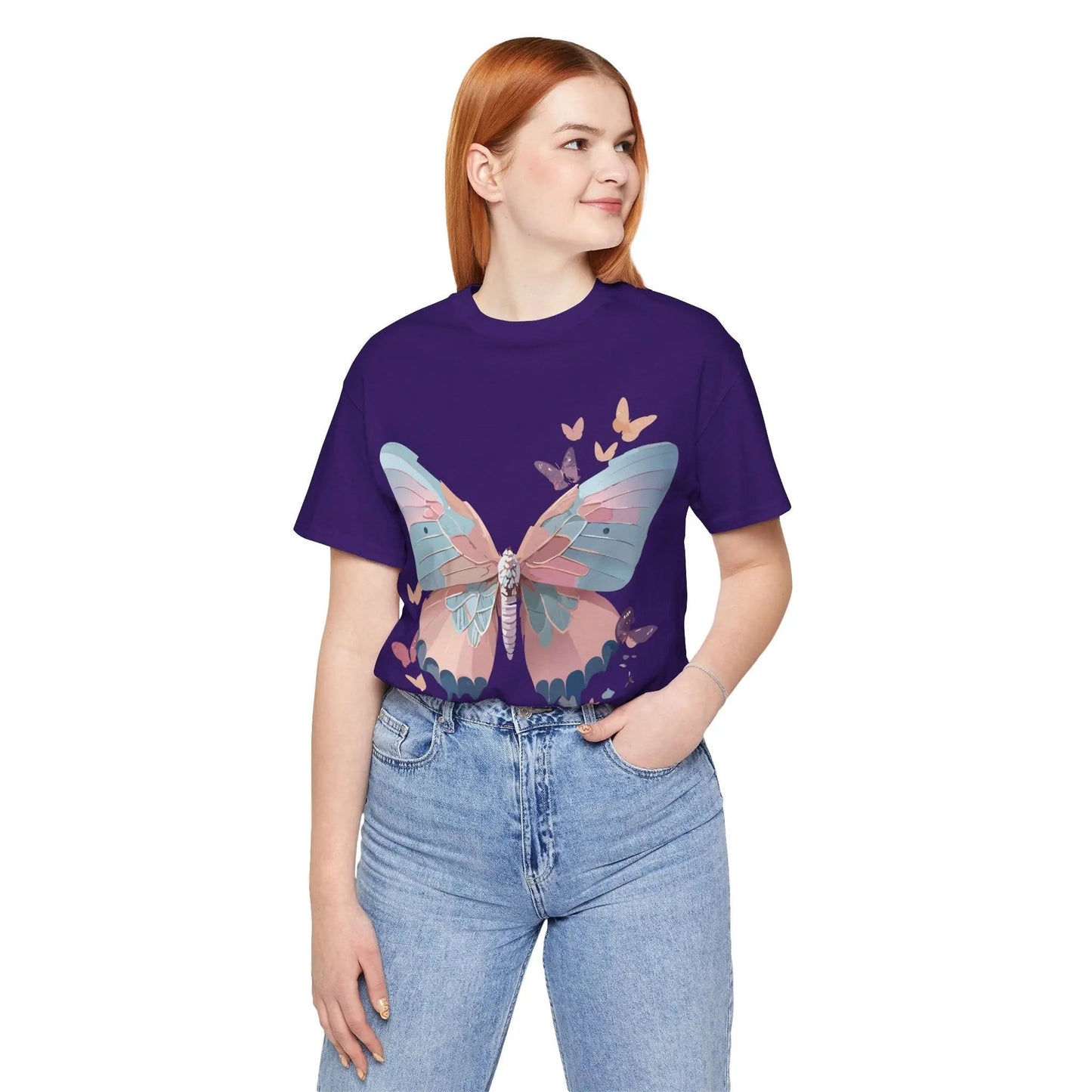 Butterfly Graphic T Shirt Unisex Jersey Short Sleeve Adelpha