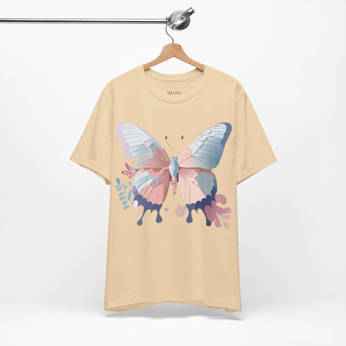 Butterfly Graphic Unisex 100 Cotton Lightweight Vintage Design Jersey Tee 121
