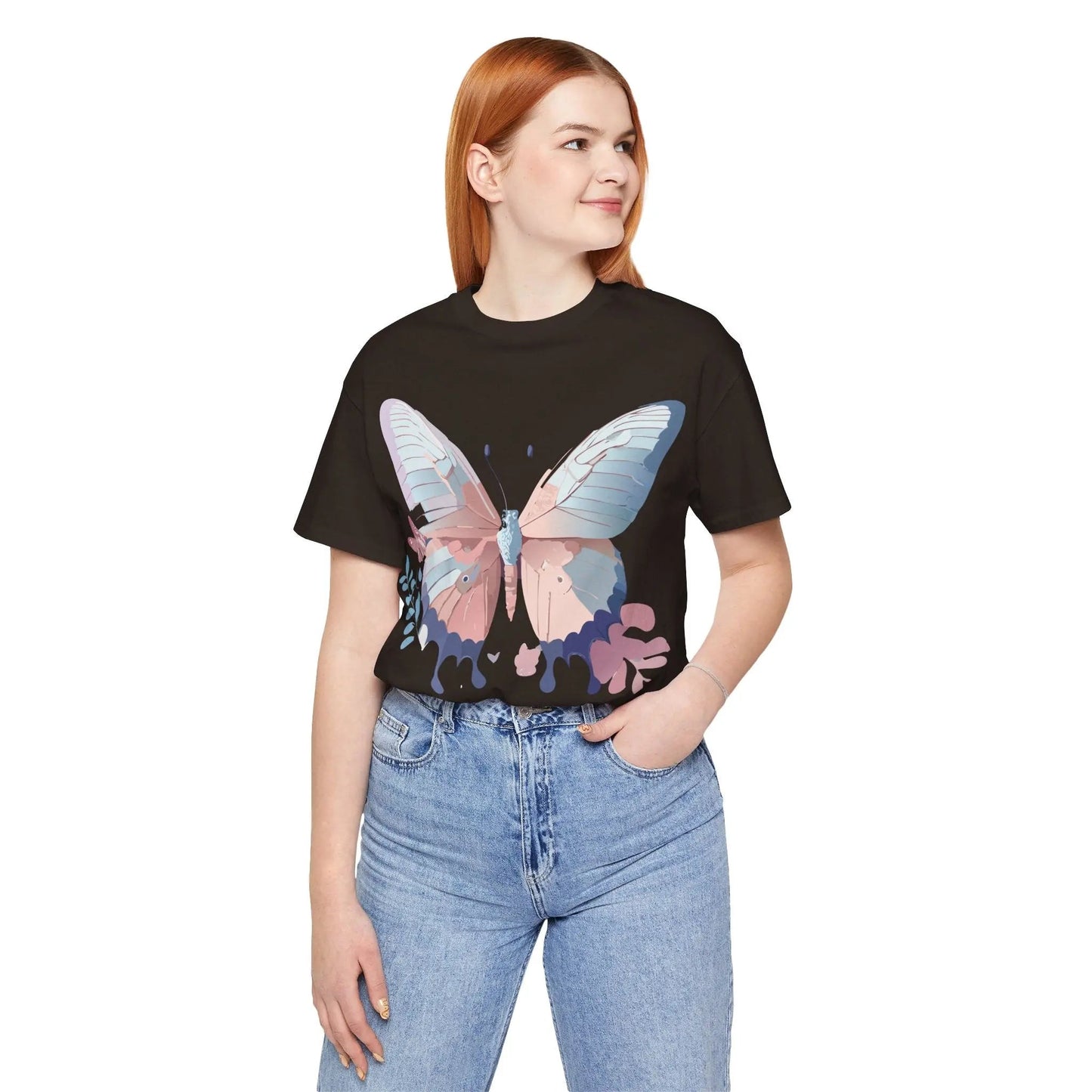 Butterfly Graphic Tee Unisex Jersey Short Sleeve Adelpha Art Design