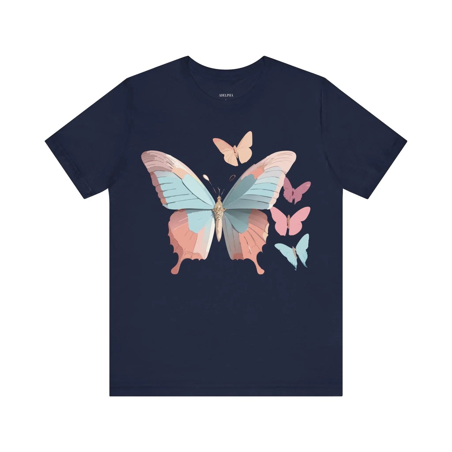 Butterfly Graphic Tee Unisex Short Sleeve Artwork From Adelpha Vintage Inspired