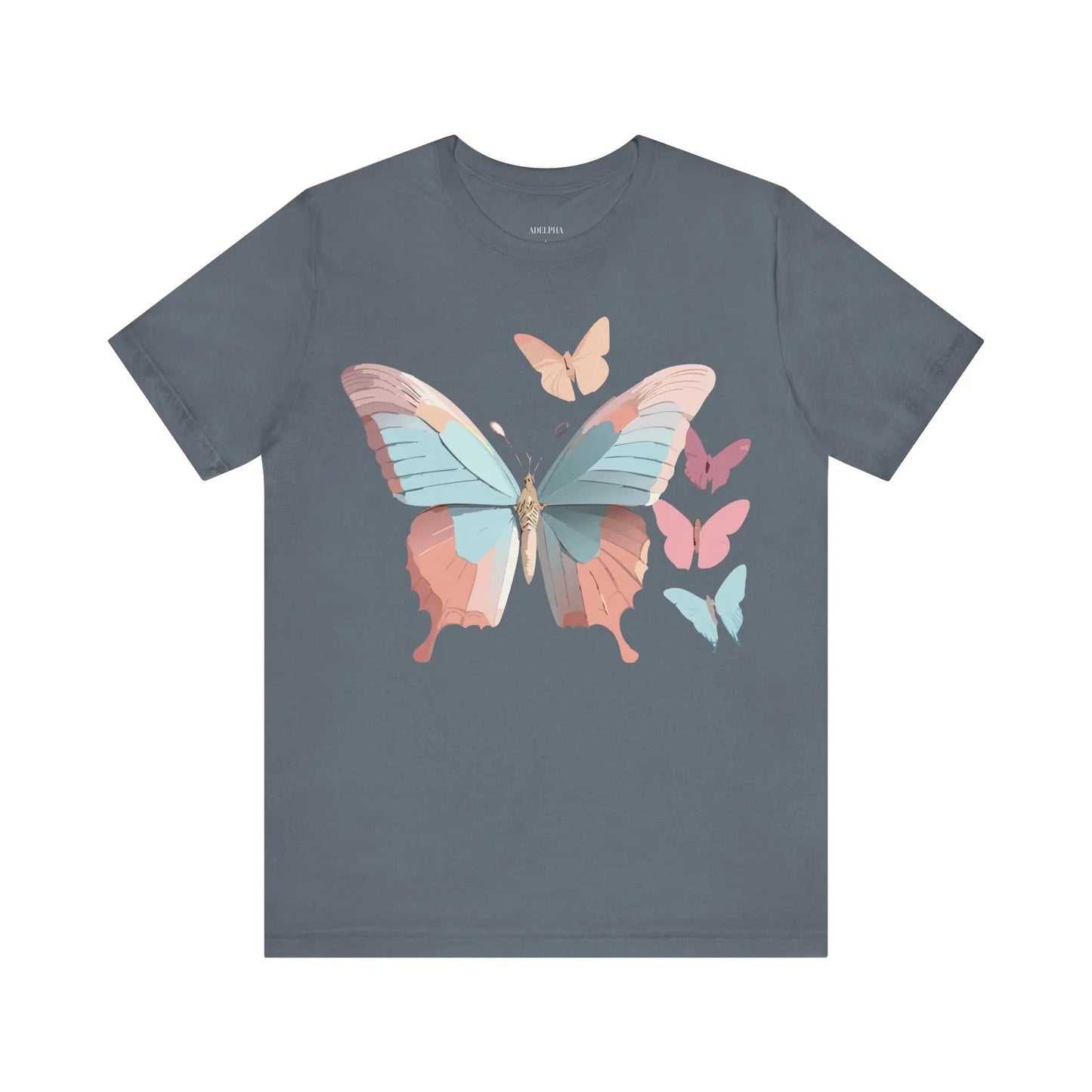 Butterfly Graphic Tee Unisex Short Sleeve Artwork From Adelpha Vintage Inspired