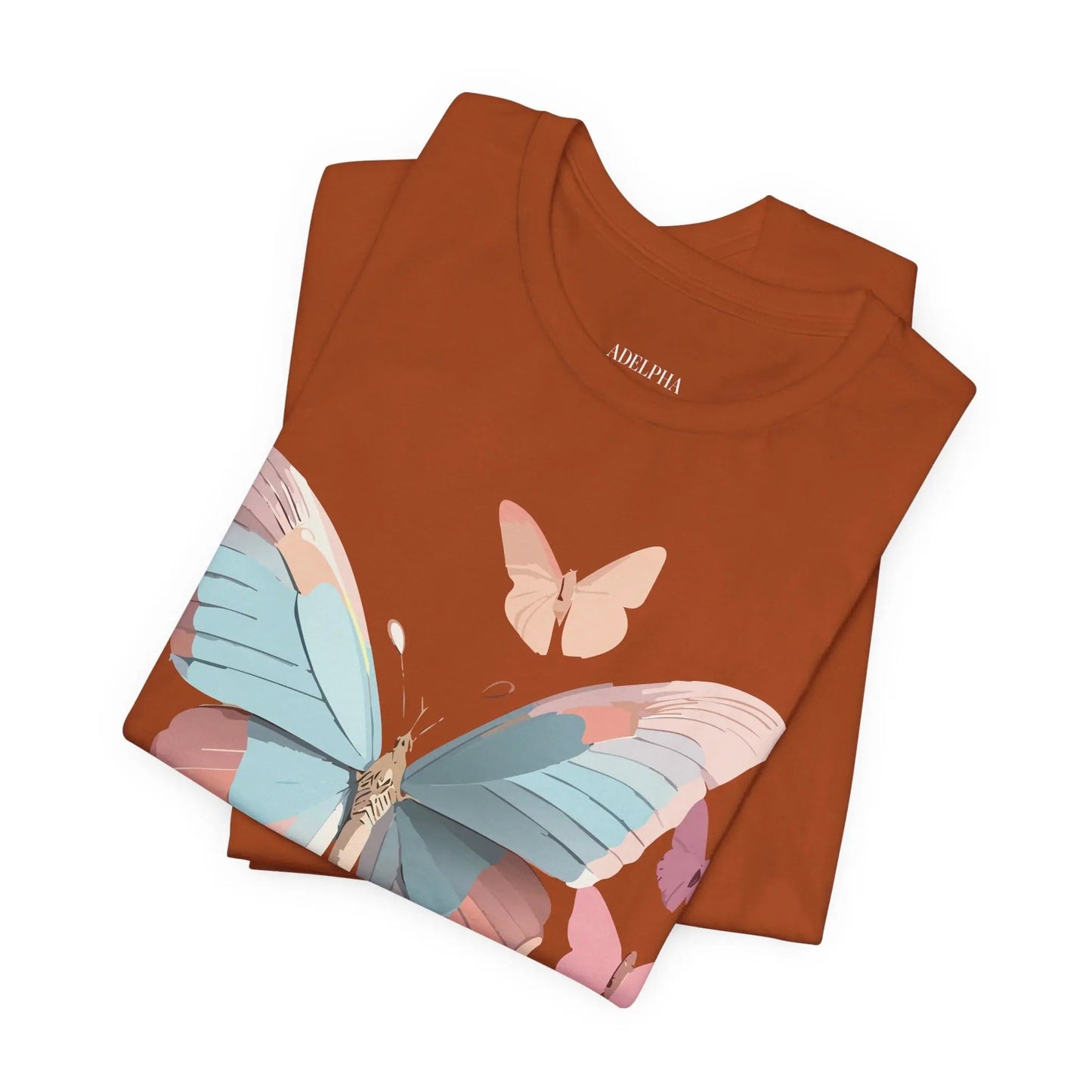 Butterfly Graphic Tee Unisex Short Sleeve Artwork From Adelpha Vintage Inspired