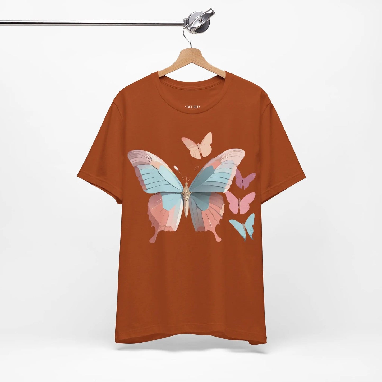 Butterfly Graphic Tee Unisex Short Sleeve Artwork From Adelpha Vintage Inspired