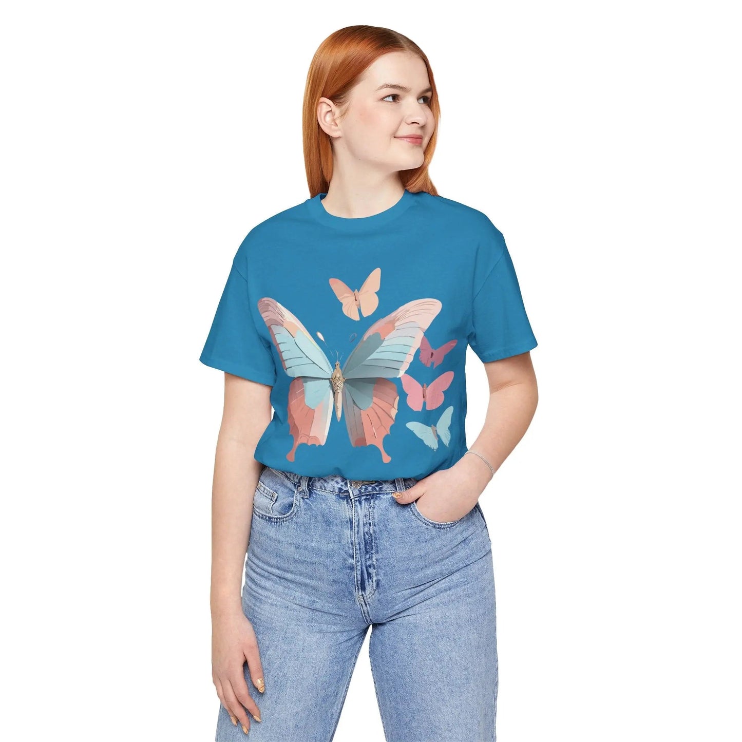 Butterfly Graphic Tee Unisex Short Sleeve Artwork From Adelpha Vintage Inspired