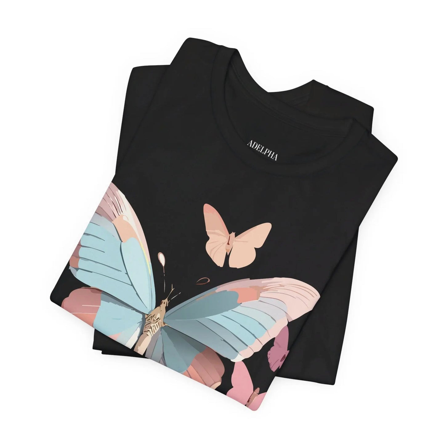 Butterfly Graphic Tee Unisex Short Sleeve Artwork From Adelpha Vintage Inspired