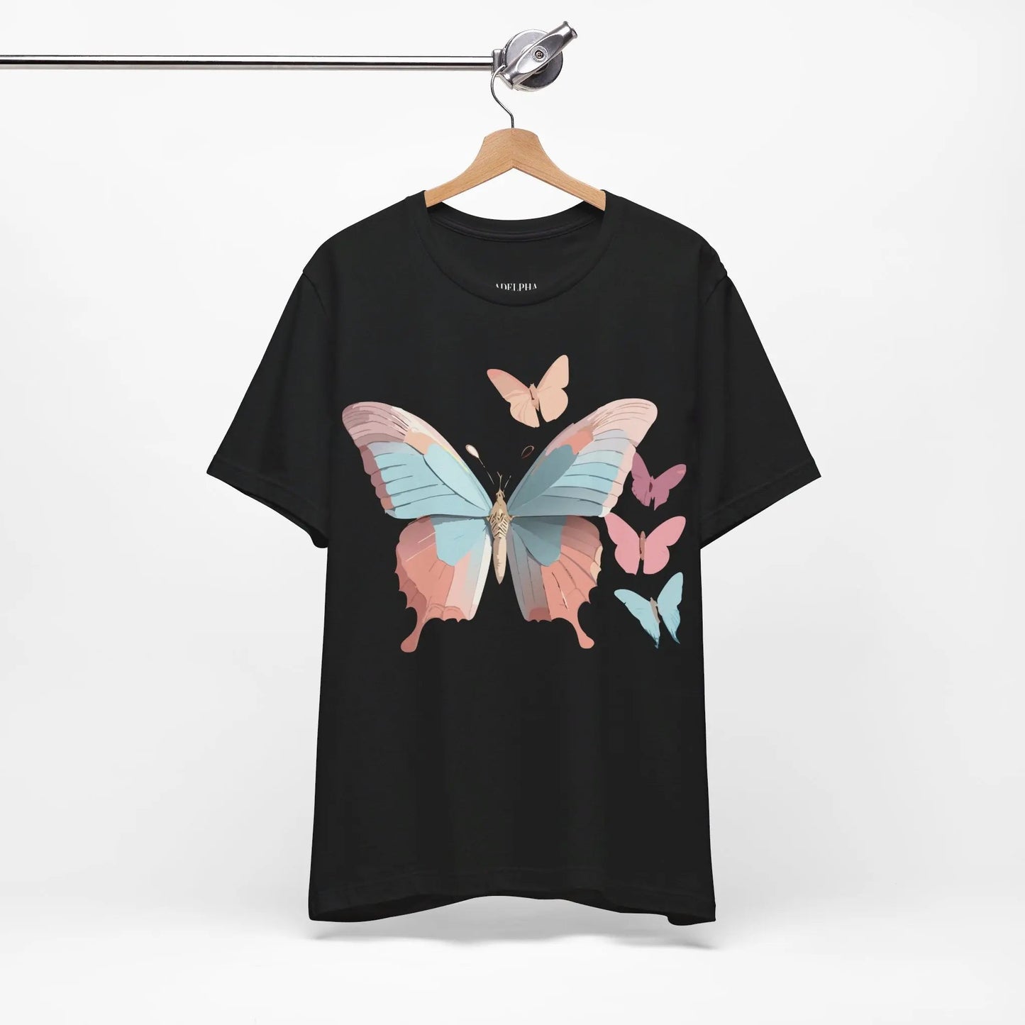 Butterfly Graphic Tee Unisex Short Sleeve Artwork From Adelpha Vintage Inspired