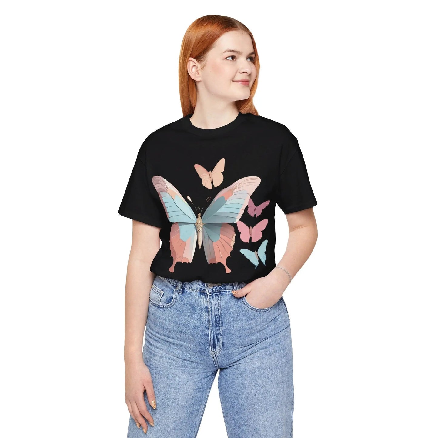 Butterfly Graphic Tee Unisex Short Sleeve Artwork From Adelpha Vintage Inspired