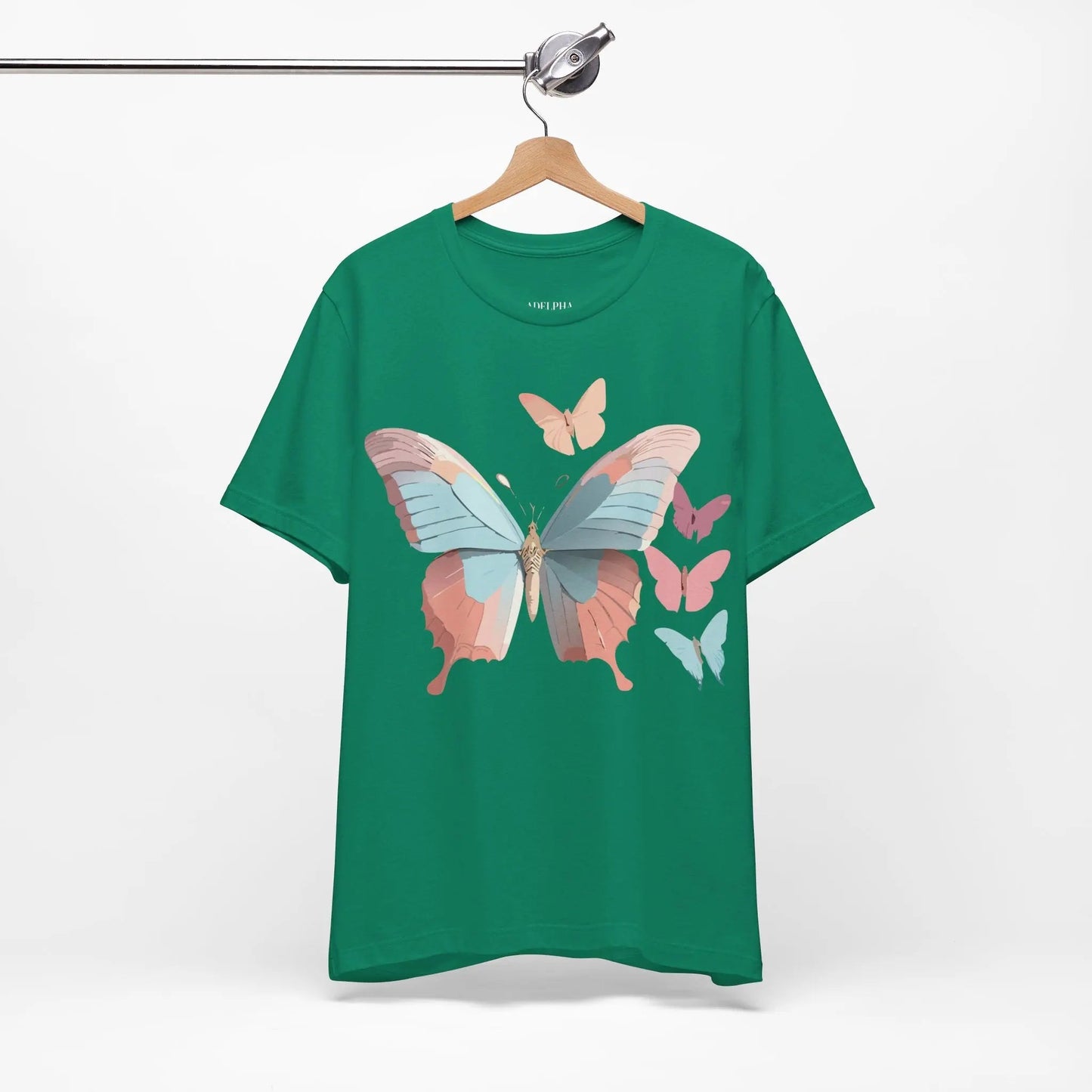 Butterfly Graphic Tee Unisex Short Sleeve Artwork From Adelpha Vintage Inspired